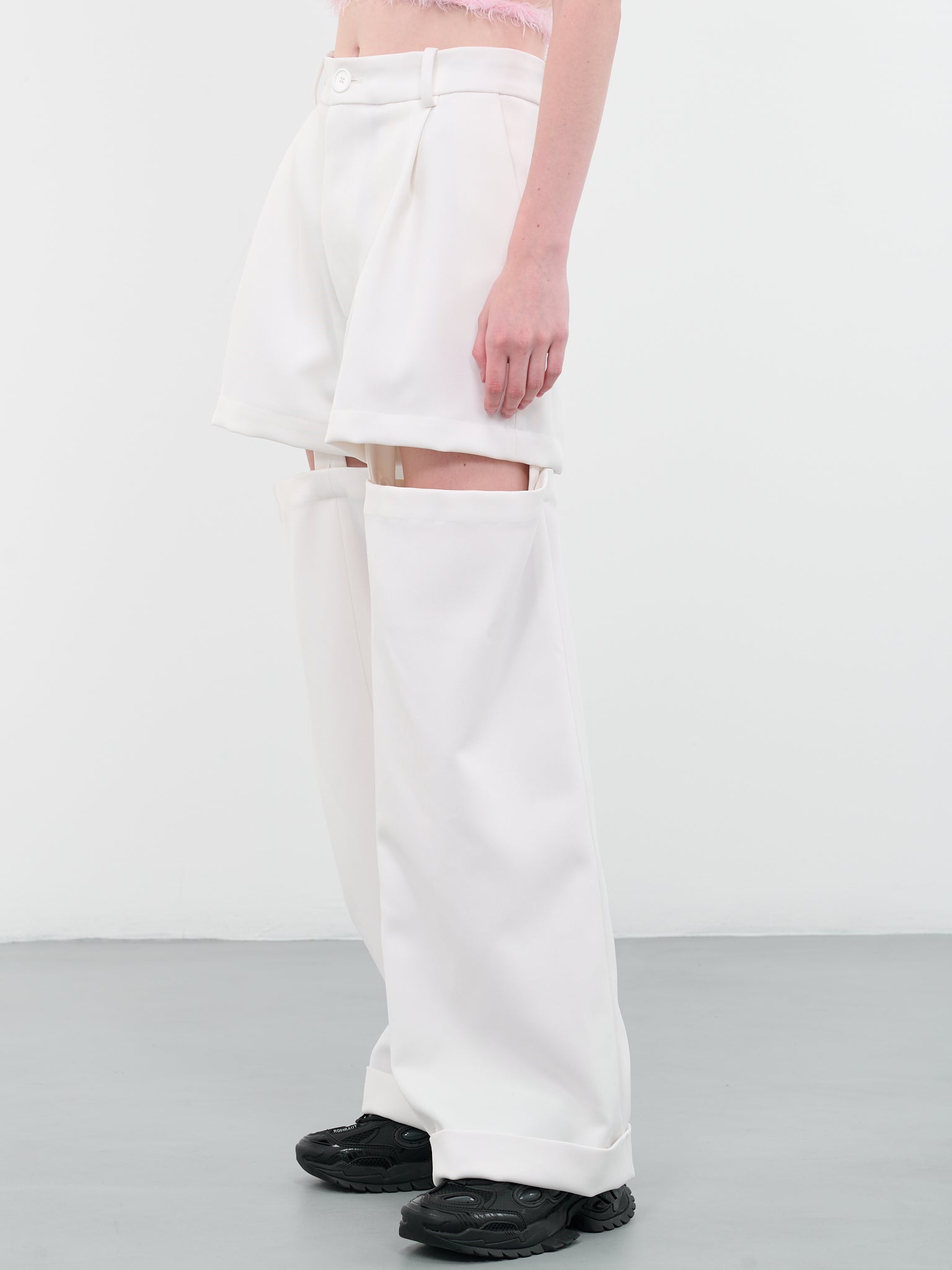 Suspender Trousers (MB-25-RECYCLED-POLY-WHITE)