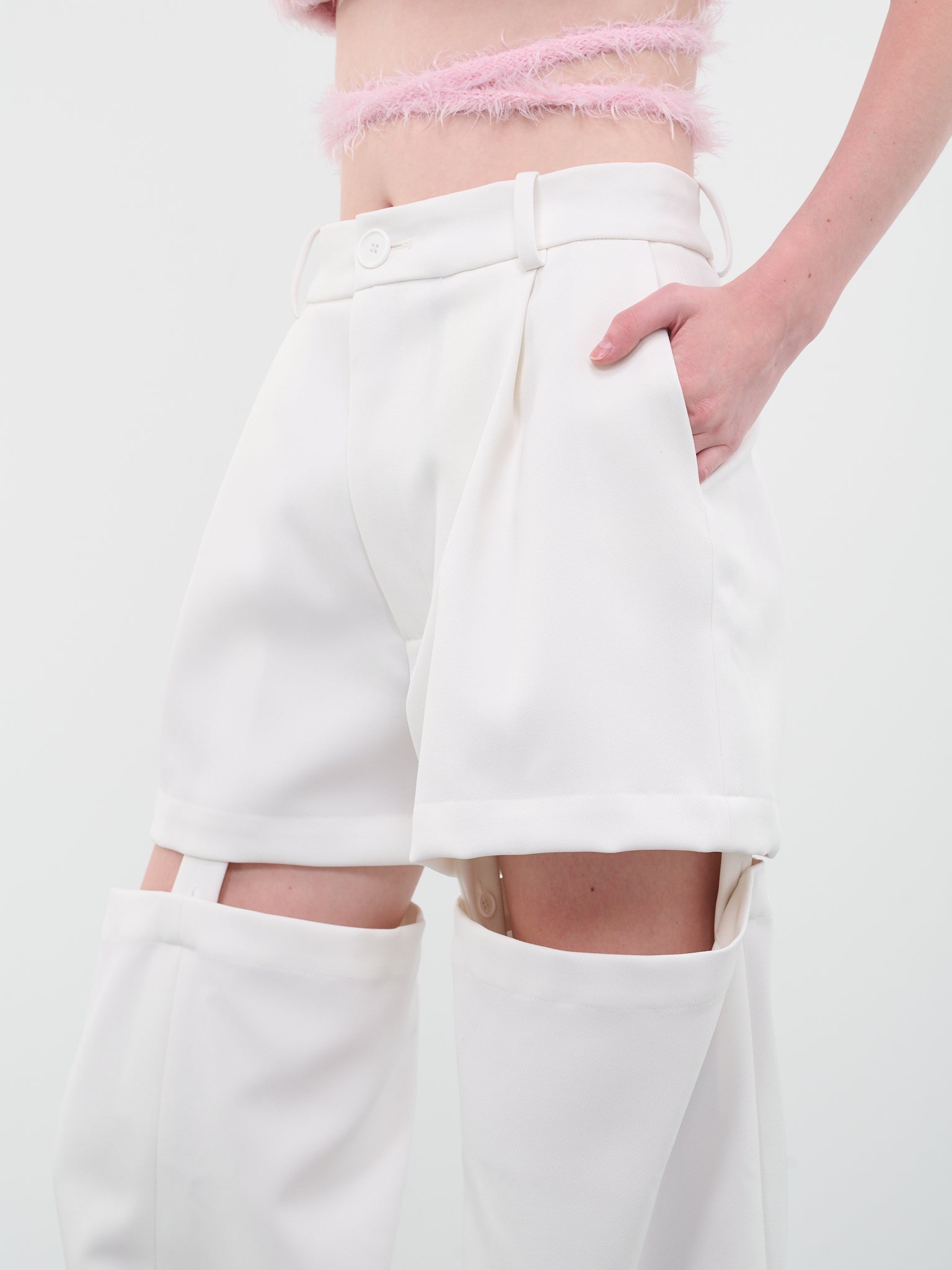 Suspender Trousers (MB-25-RECYCLED-POLY-WHITE)