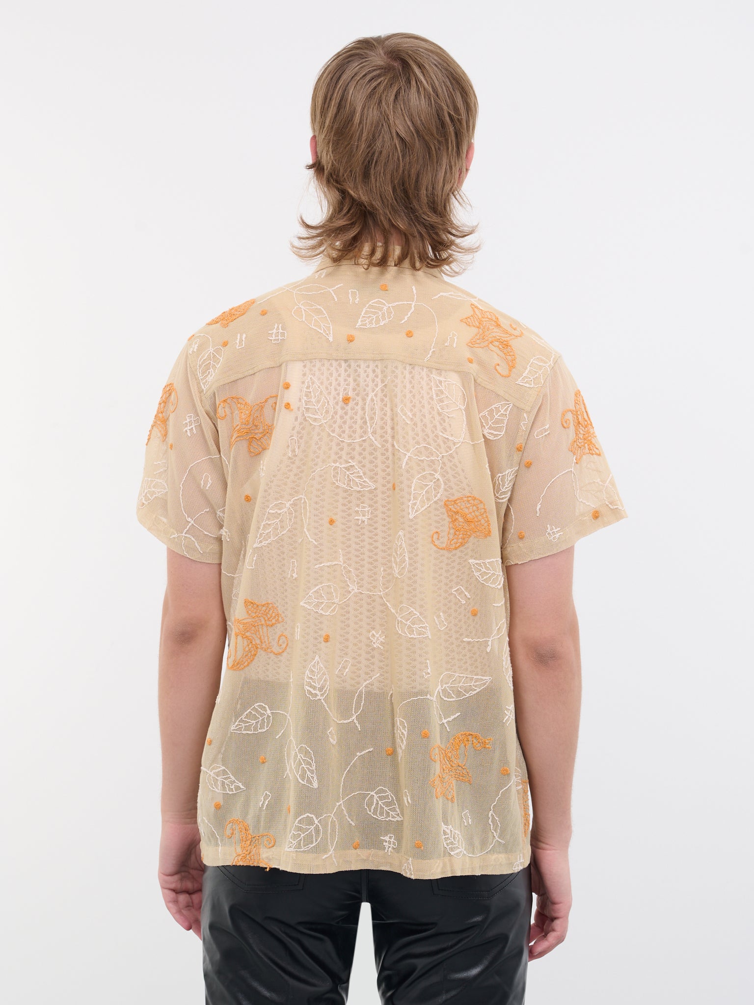Mesh Lilum Shirt (MRS23SH014-ORANGE-MULTI)