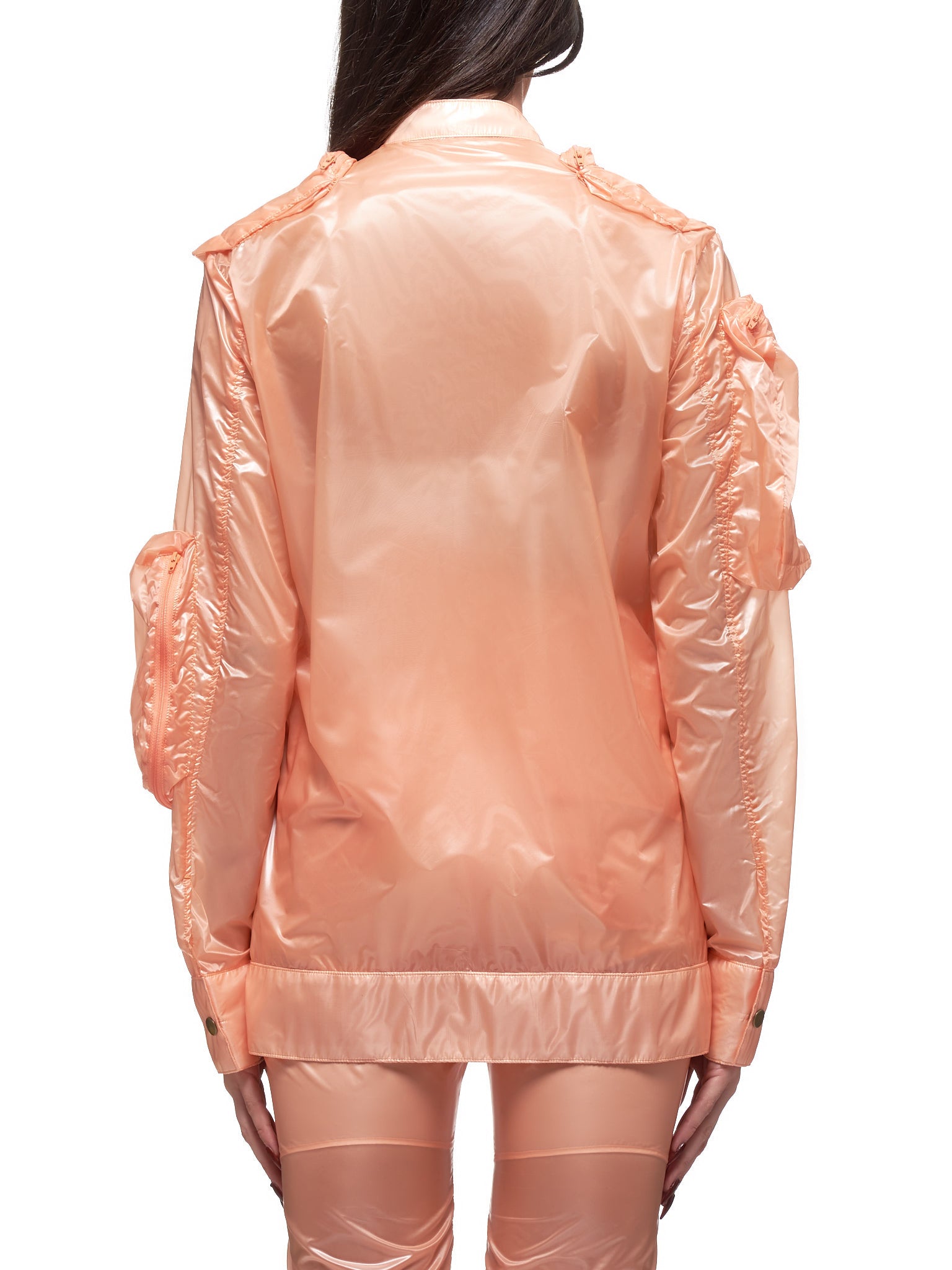 Nylon Plastic Jacket (MSS20C041-ORANGE)