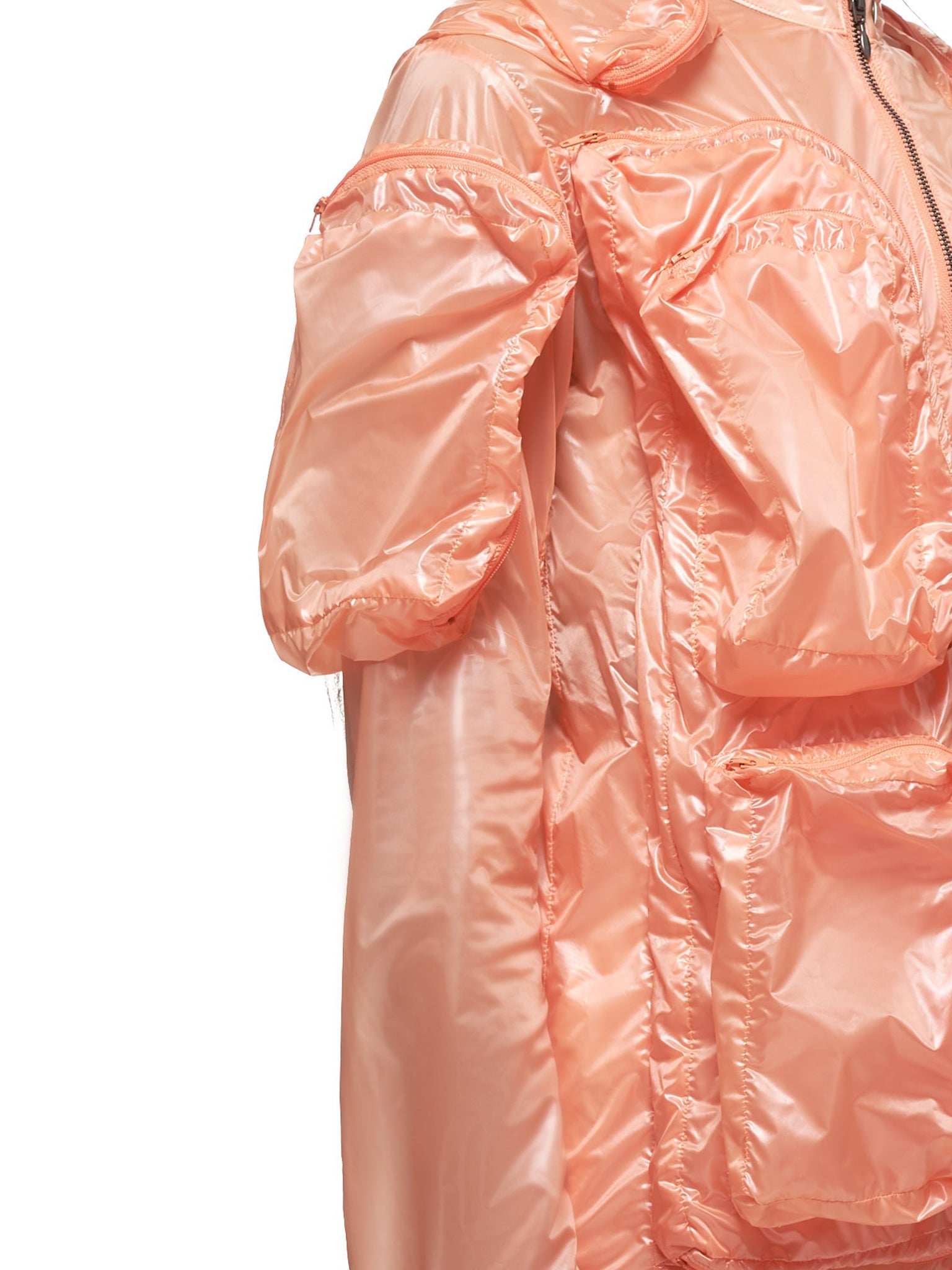 Nylon Plastic Jacket (MSS20C041-ORANGE)