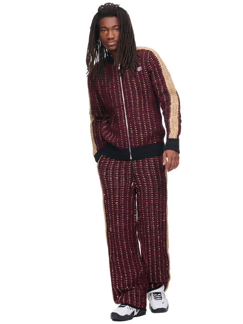 Pistol Track Pants (N3-KN-02-PISTOL-MAROON-GRAIN)