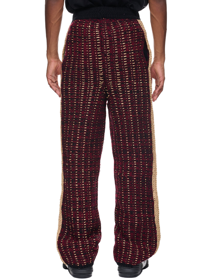 Pistol Track Pants (N3-KN-02-PISTOL-MAROON-GRAIN)