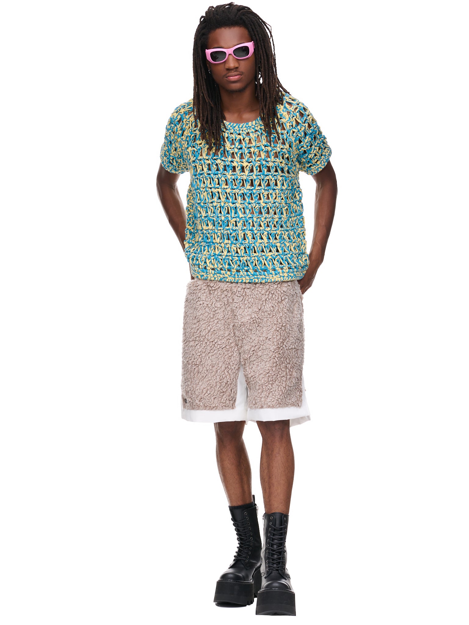 Mickey Cropped Net Shirt (N3-KN-03-MICKEY-TITANS)