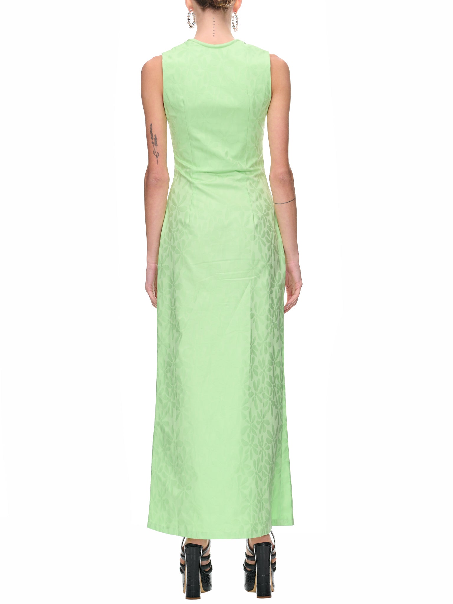 Tubey Leaves Dress (NA019-TUBEY-GREEN-LEAVES)