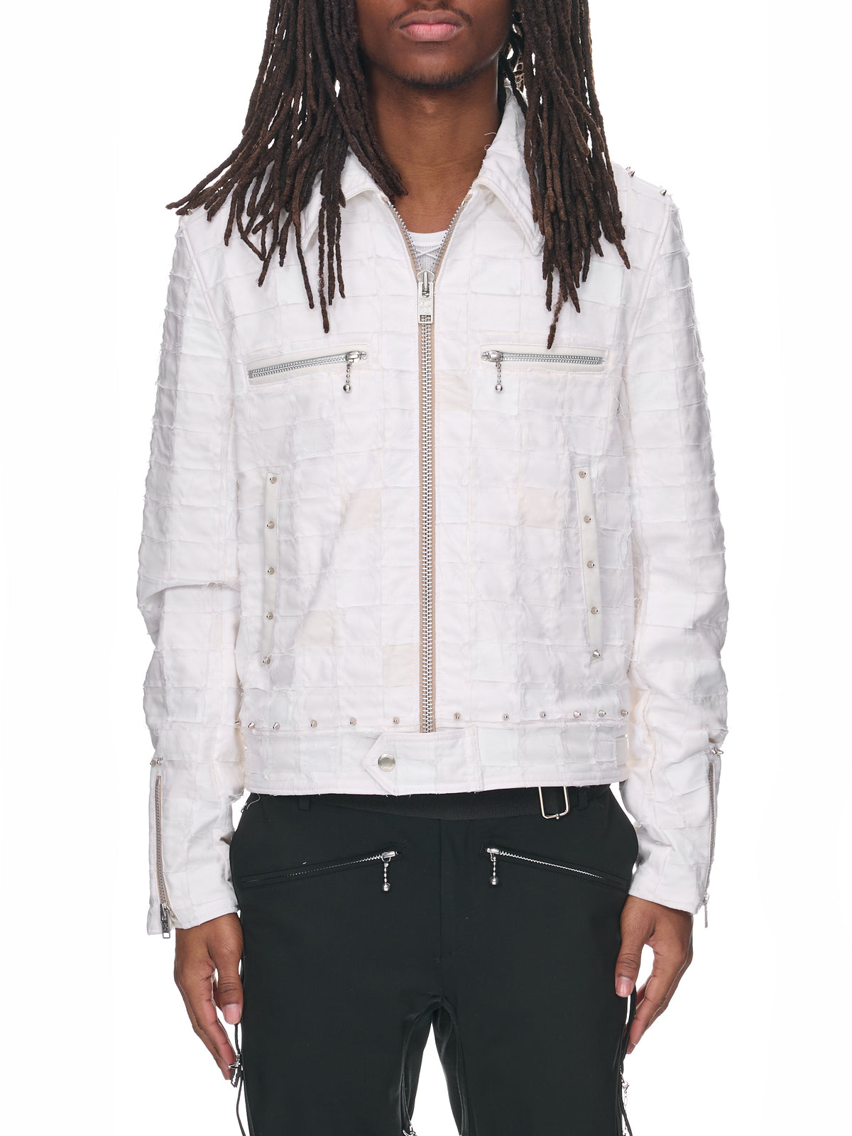 Block Patchwork Jacket (NN17-JK08-WHITE)