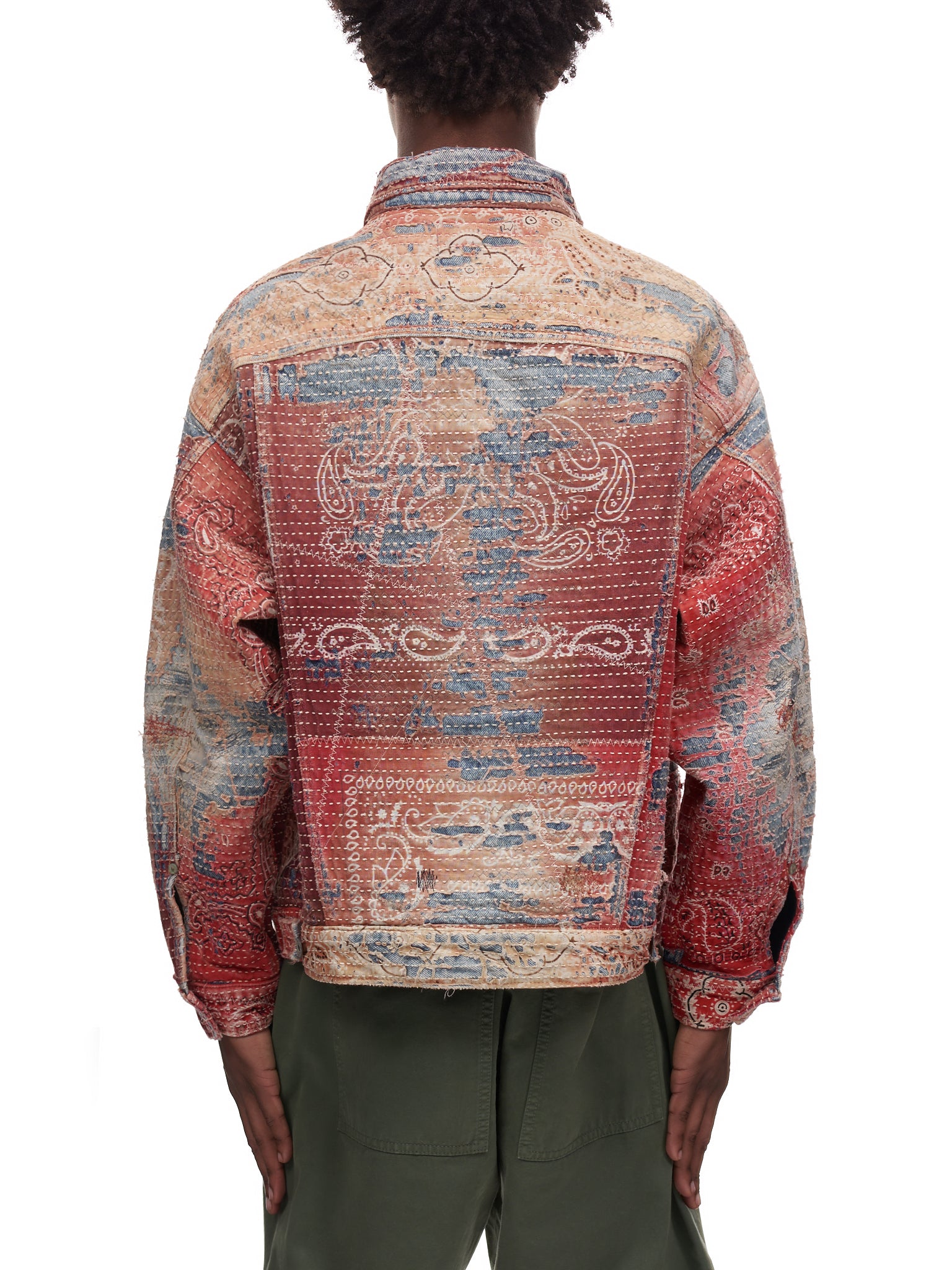 Proleta Re Art Bandana Denim Jacket | H. Lorenzo - back