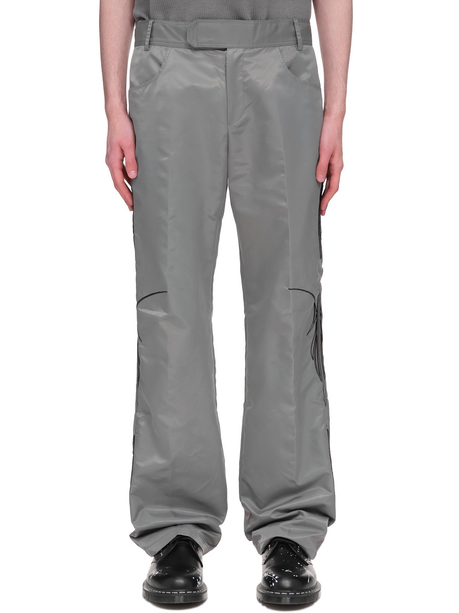 C0de Disc Trousers | H. Lorenzo - front