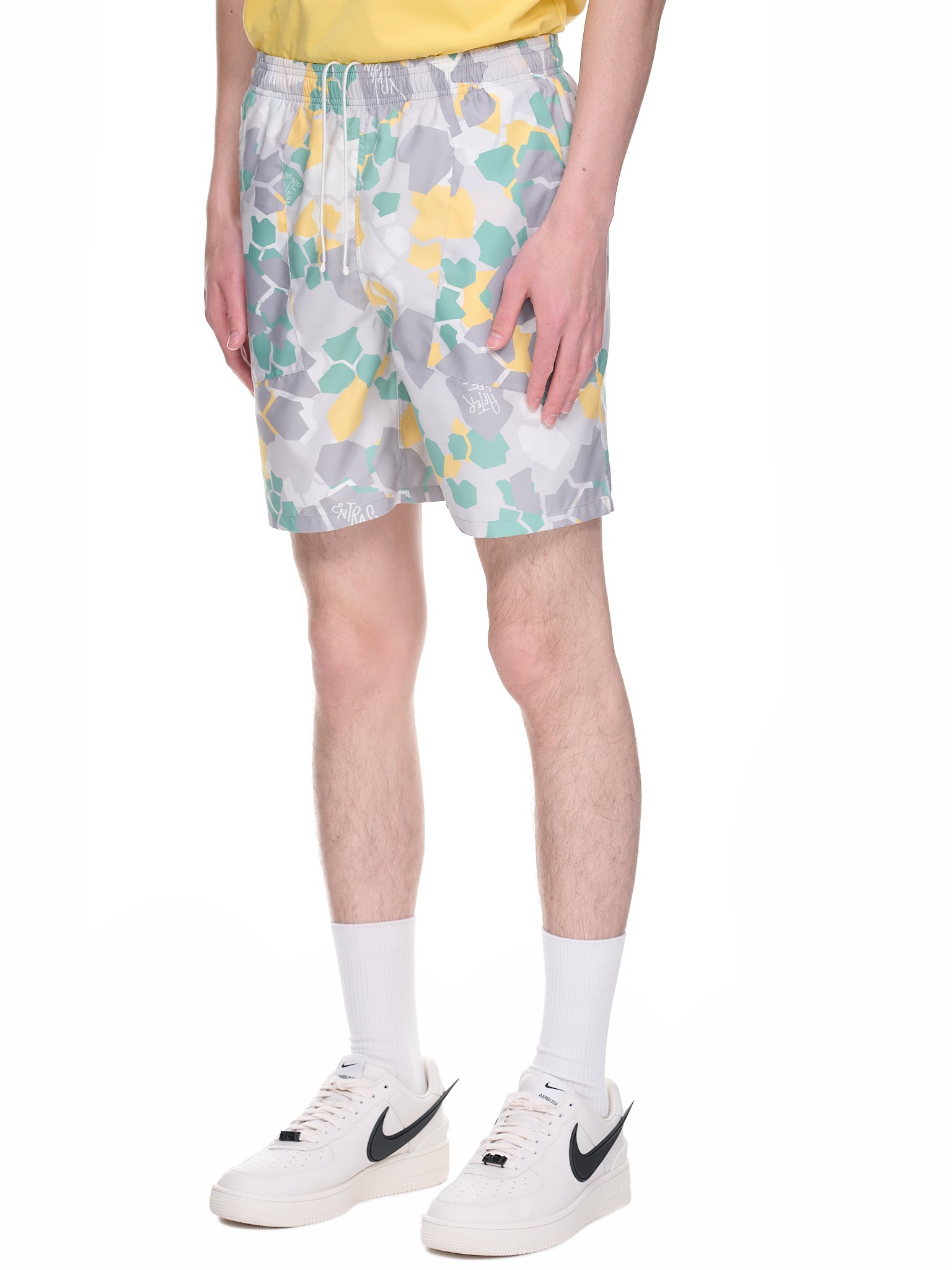 Camo Swim Shorts (OBJ00230714-YELLOW-CAMO)