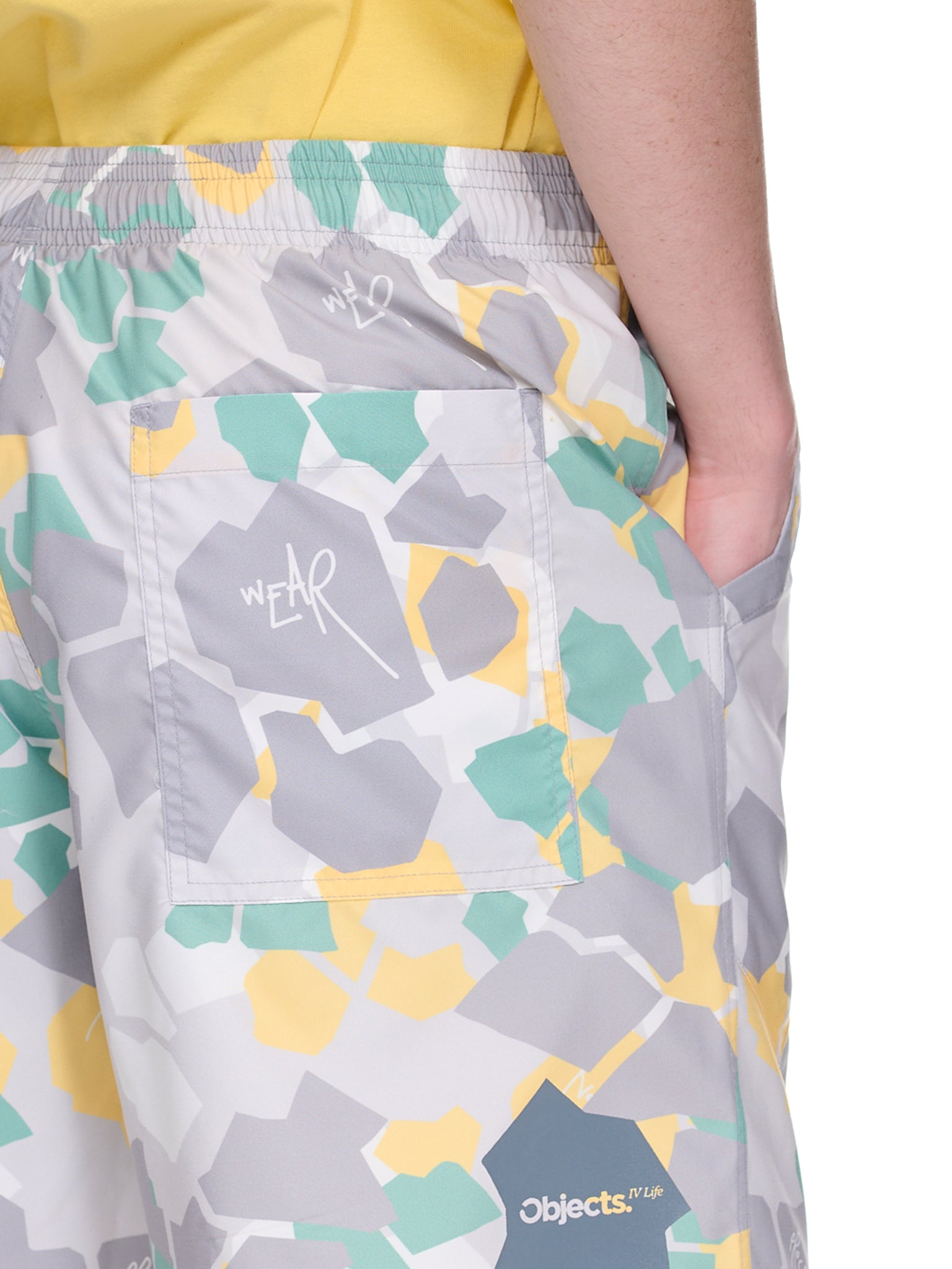 Camo Swim Shorts (OBJ00230714-YELLOW-CAMO)