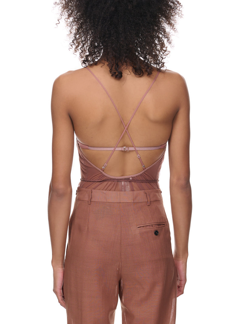 Gathered Bodysuit (CC072B-MOCHA)