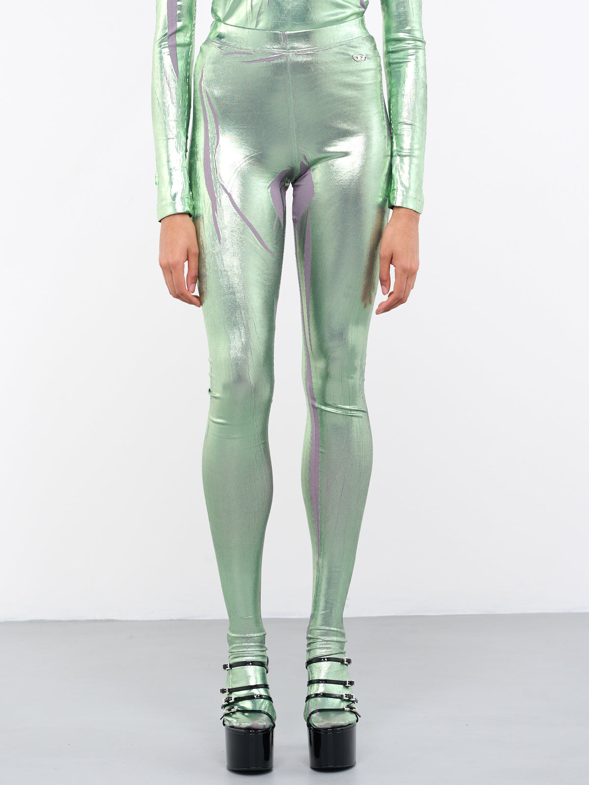 P-Koll-H1 Metallic Leggings (P-KOLL-H1-LIGHT-GREEN)