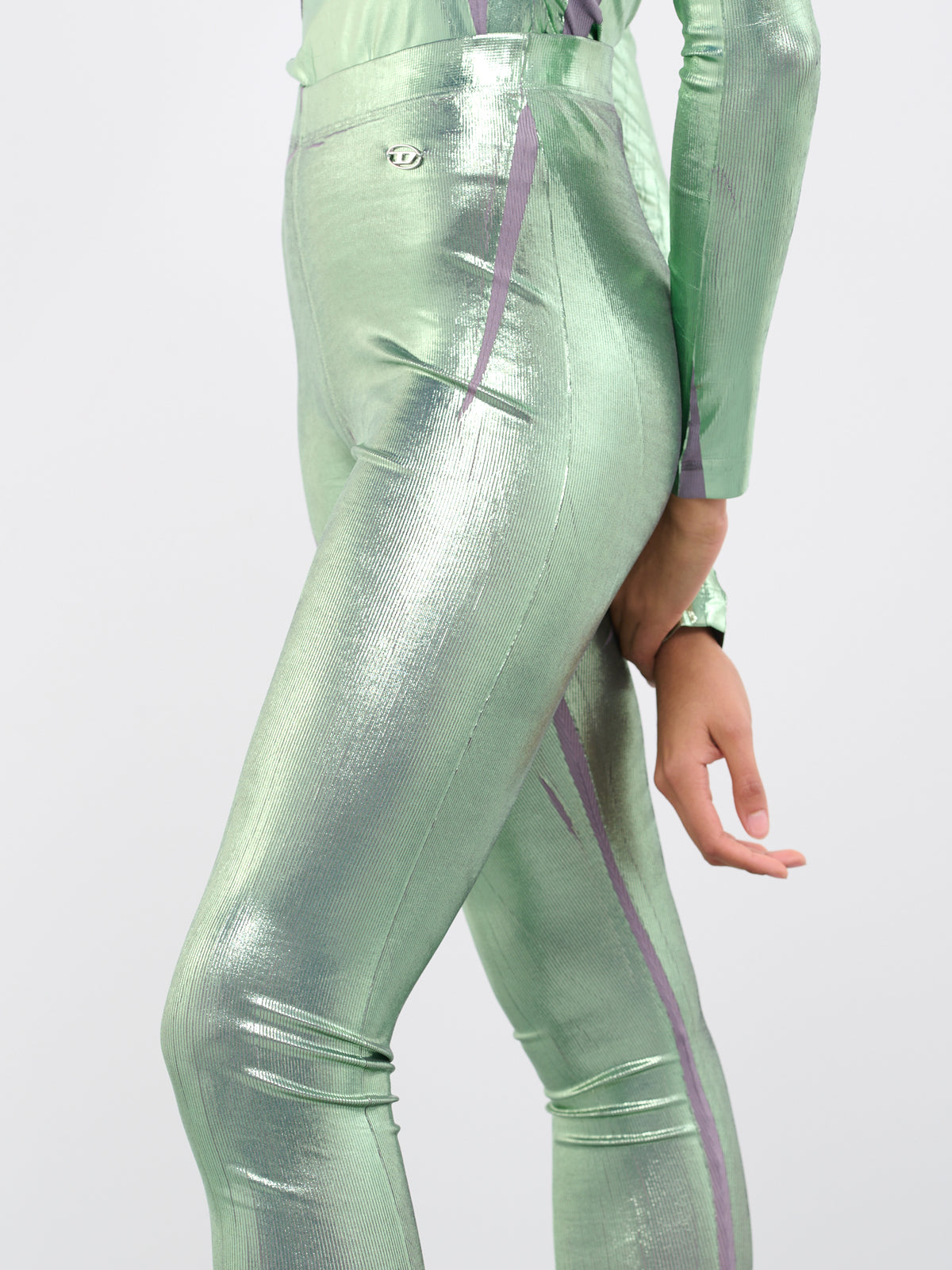 P-Koll-H1 Metallic Leggings (P-KOLL-H1-LIGHT-GREEN)