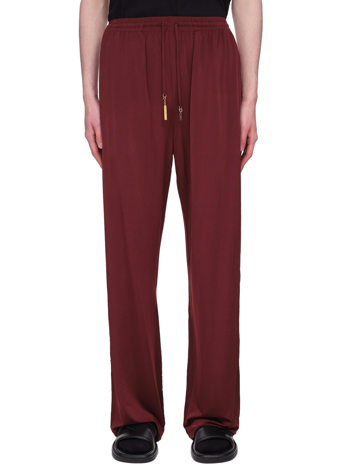 Marine Serre Wide Leg Jersey Track Pants | H. Lorenzo - front