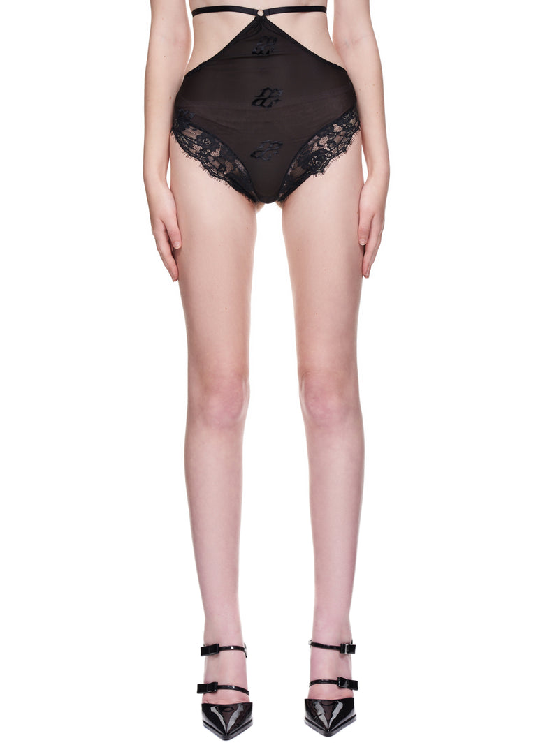 Didu High Waist Lace Underpants | H.Lorenzo - front