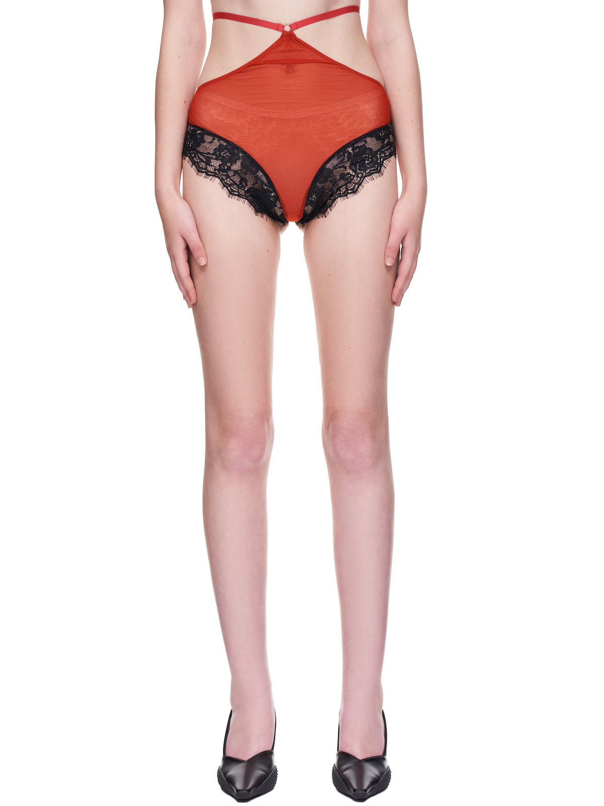 Didu High Waist Lace Underpants | H.Lorenzo - front