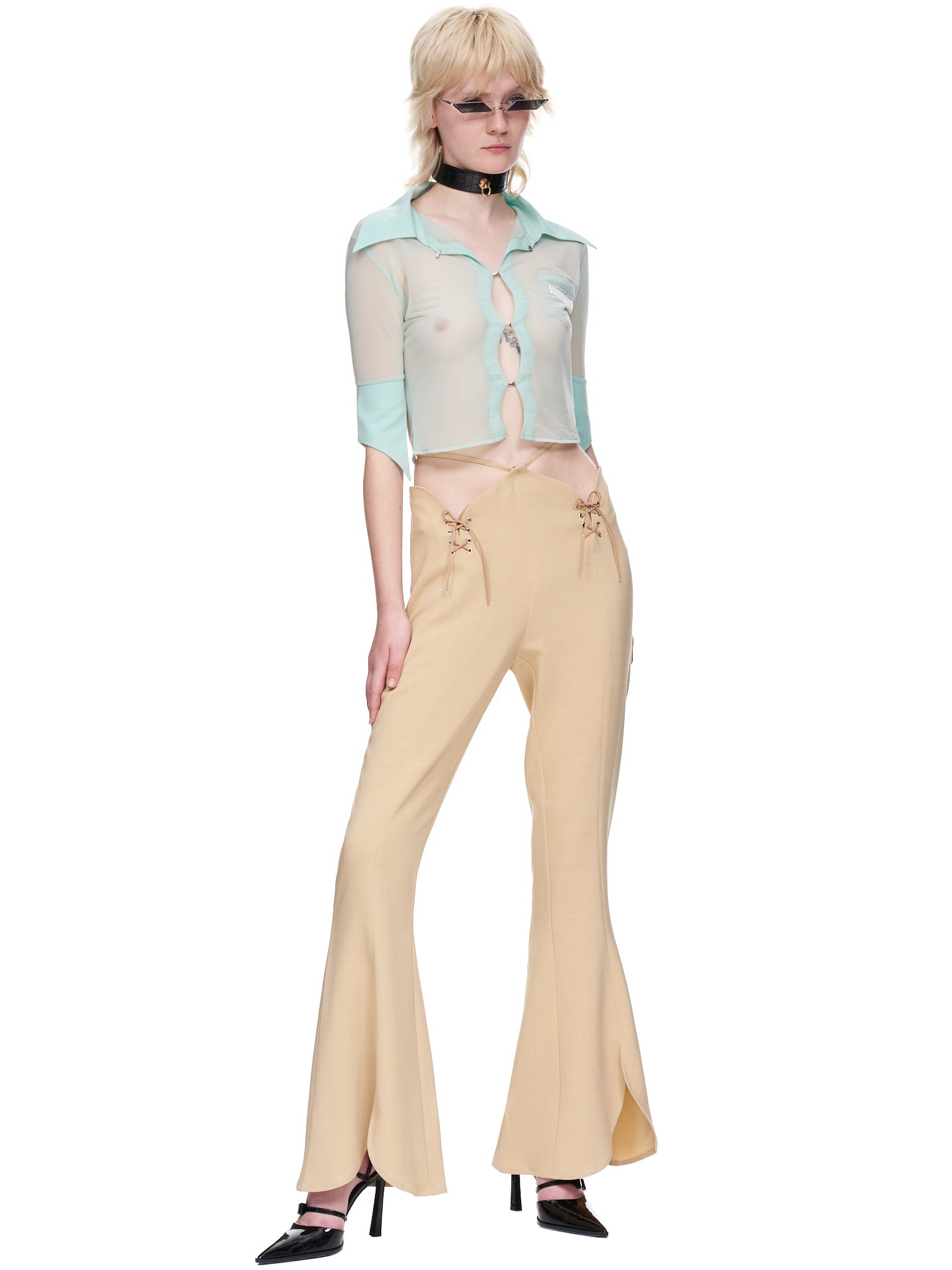 Didu Flarry Suit Trousers | H.Lorenzo - styled