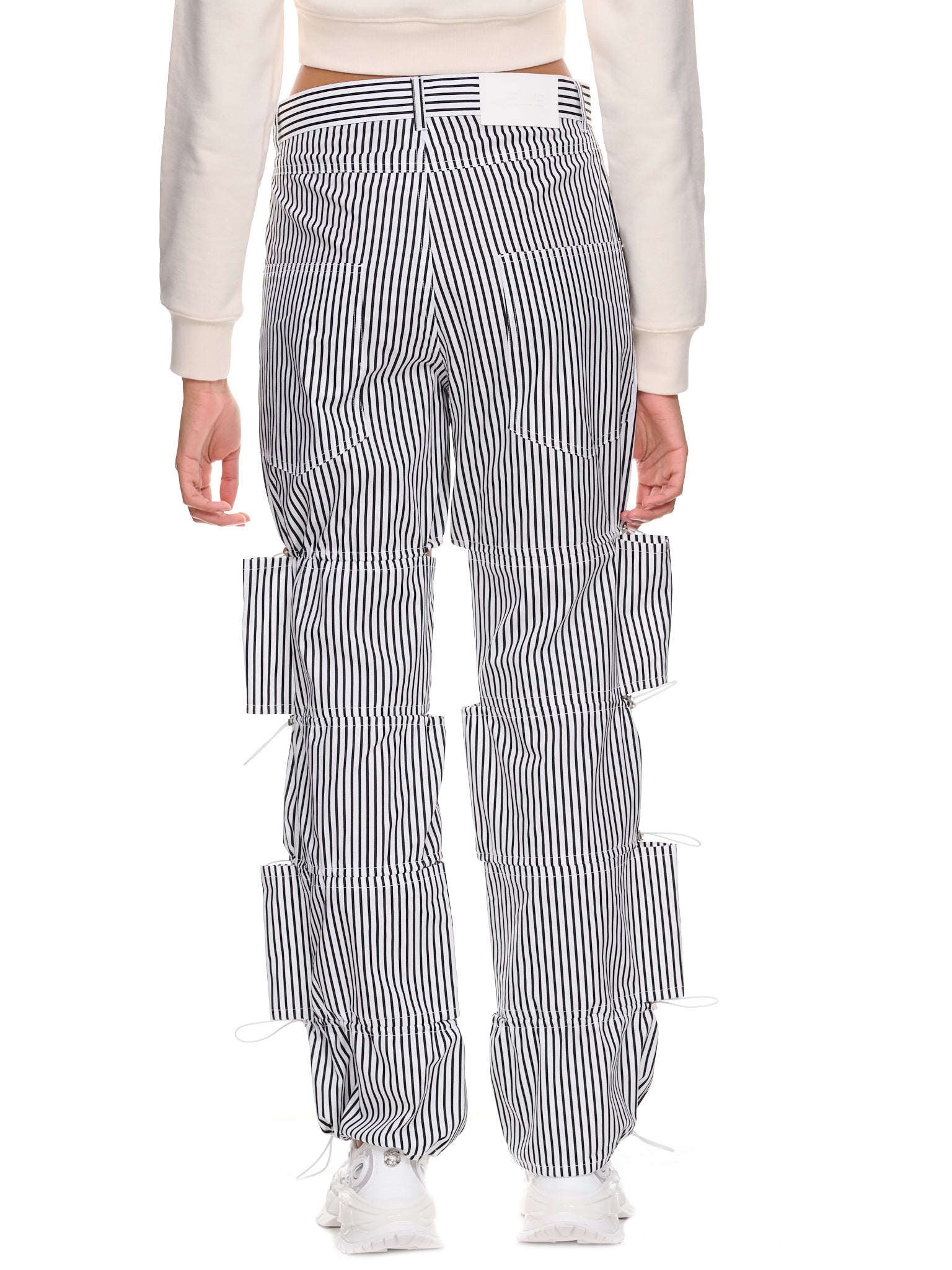 Stripe Slash Pants (PA07-BLACK)