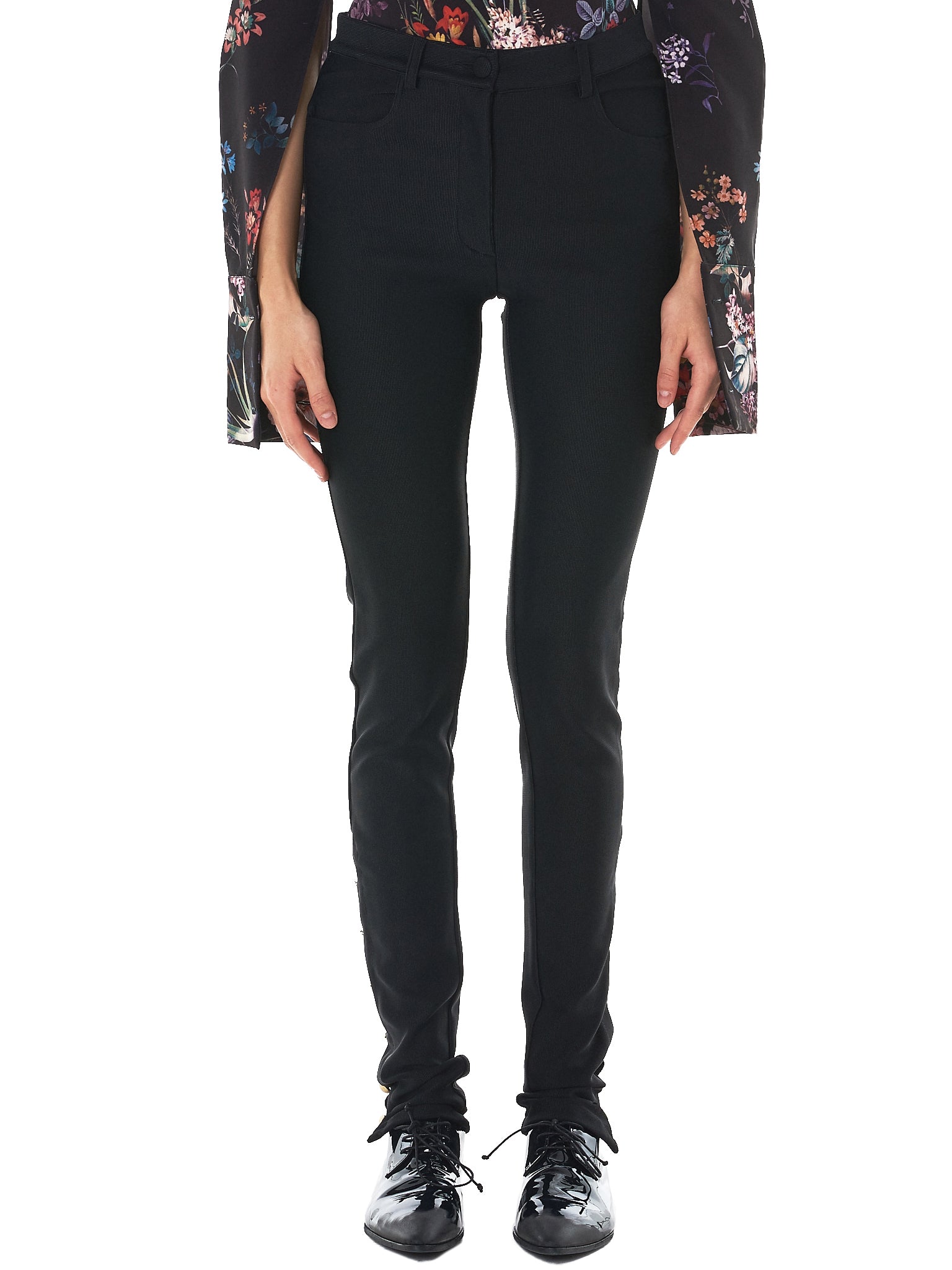 Fitted Stretch Trousers (PA13200-BLACK)