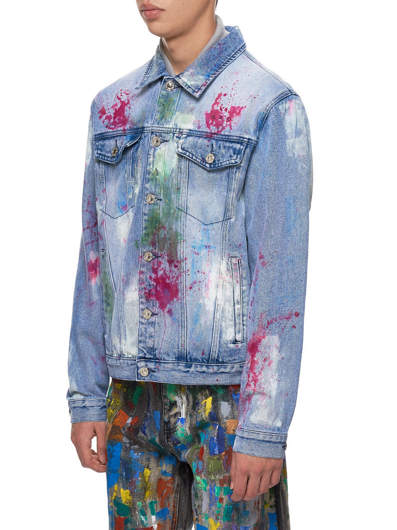 Geo Denim Jacket - Hlorenzo Side