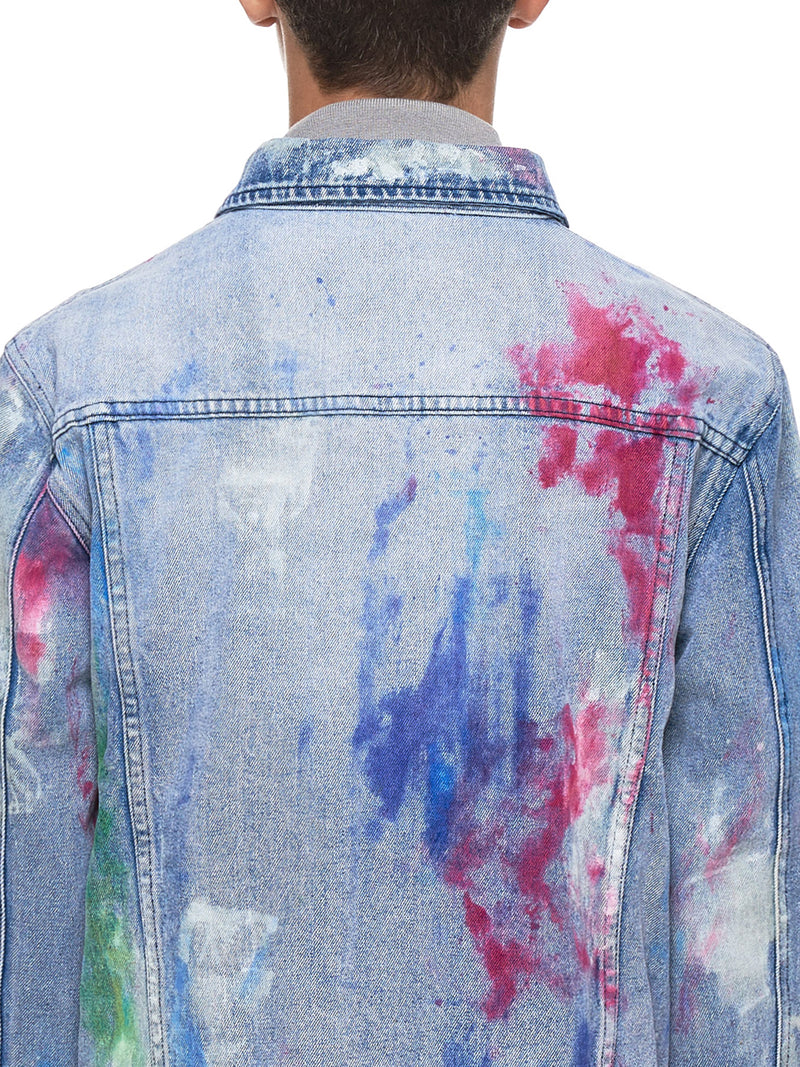 Geo Denim Jacket - Hlorenzo Detail 1