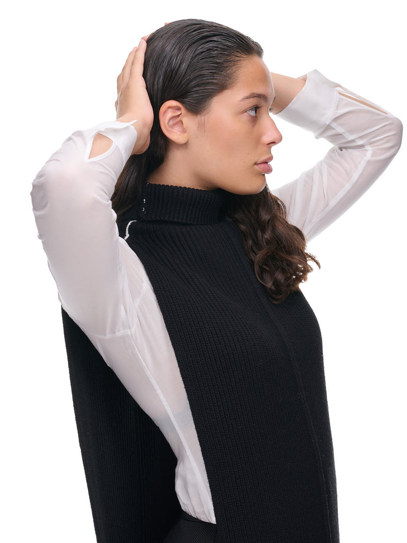 Peter Do Knit Tunic Cape | H.Lorenzo -detail 2