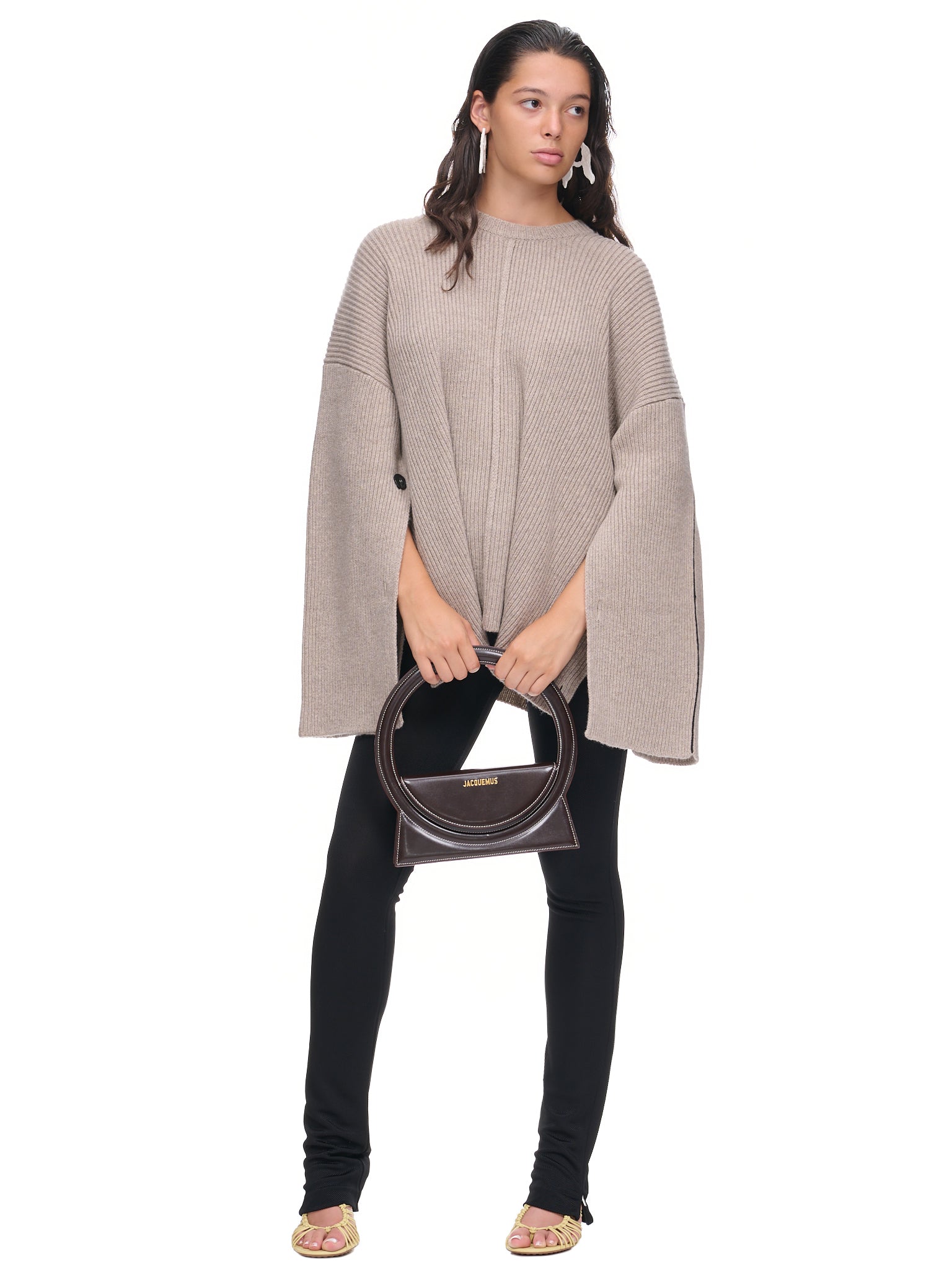 Peter Do Knit Cape Sweater | H.Lorenzo - styled