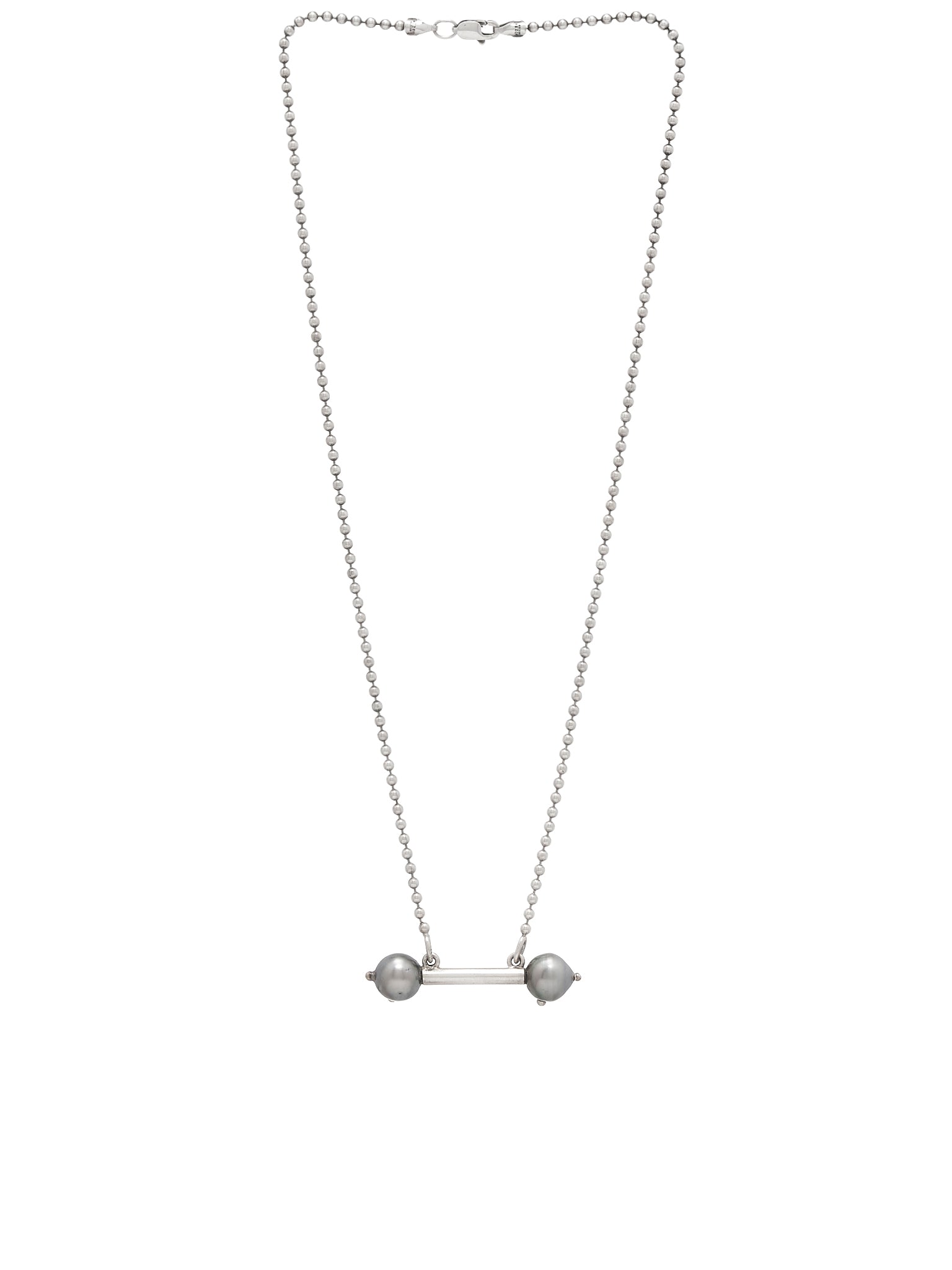 Grey Pearl Percing Necklace (PERLA-PIERCING-GREY-PEARL)