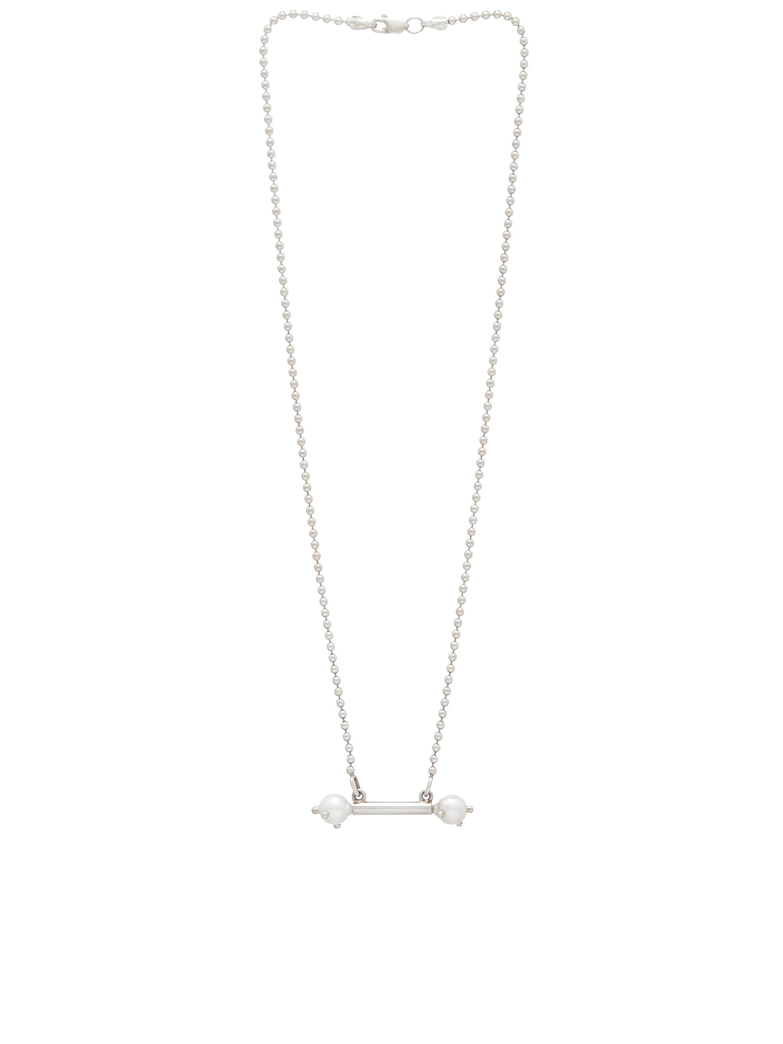 White Pearl Piercing Necklace (PERLA-PIERCING-WHITE-PEARL)