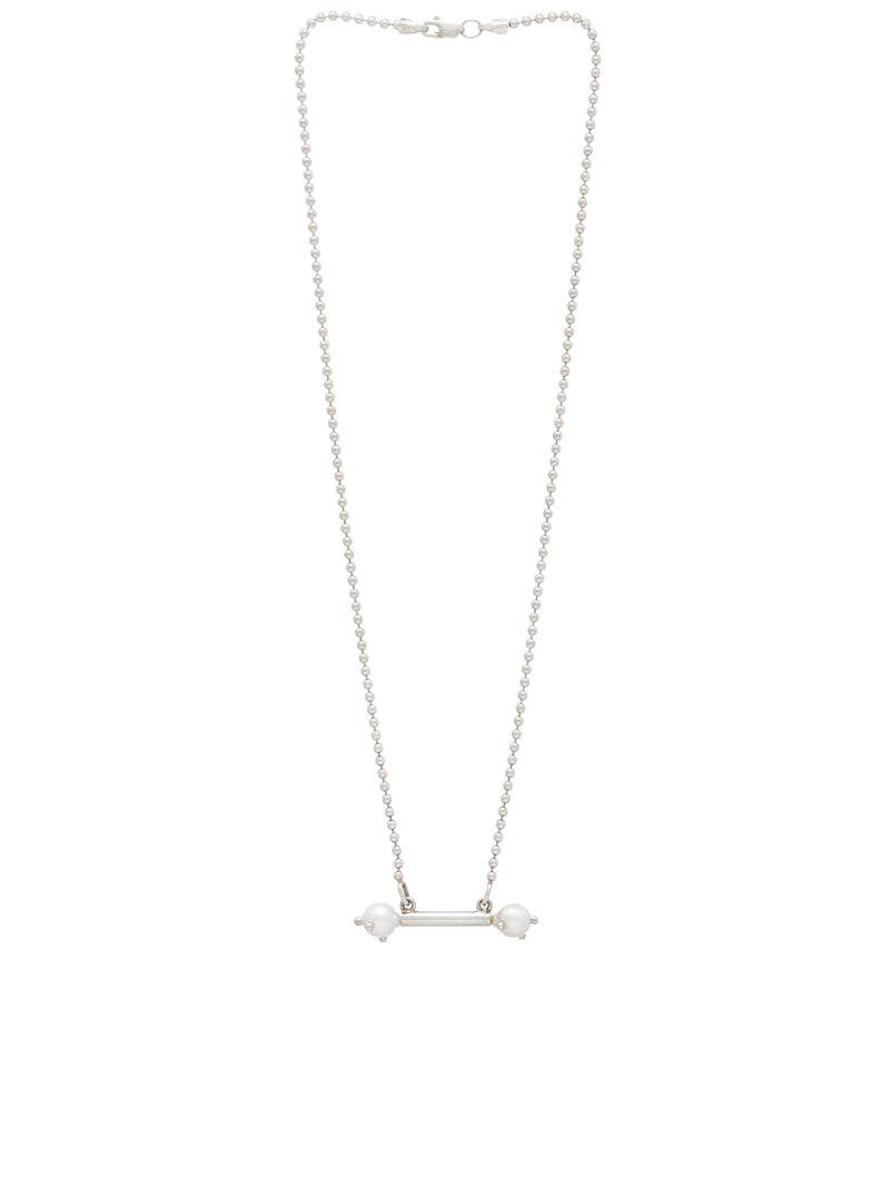 White Pearl Piercing Necklace (PERLA-PIERCING-WHITE-PEARL)