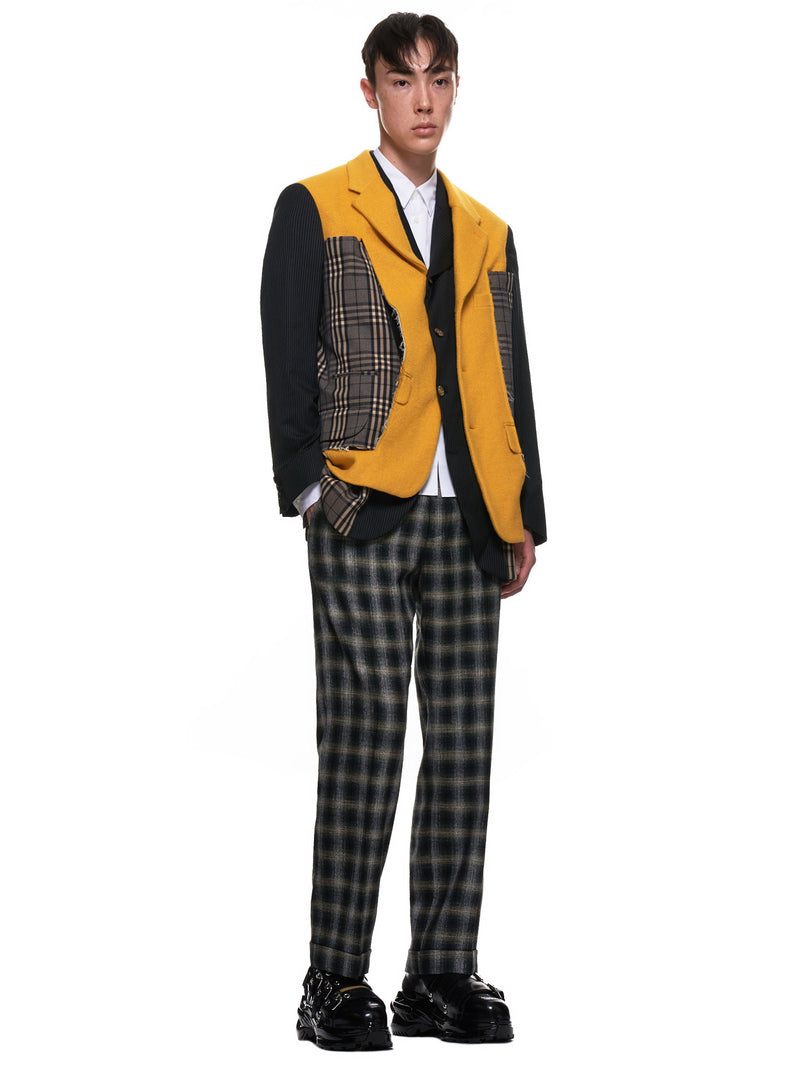 Layered Sleeve Button-Up Shirt (PF-B007-051-WHITE)