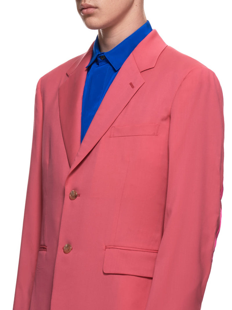 Armpit Seam Ripped Blazer (PF-J033-051-DARK-PINK)