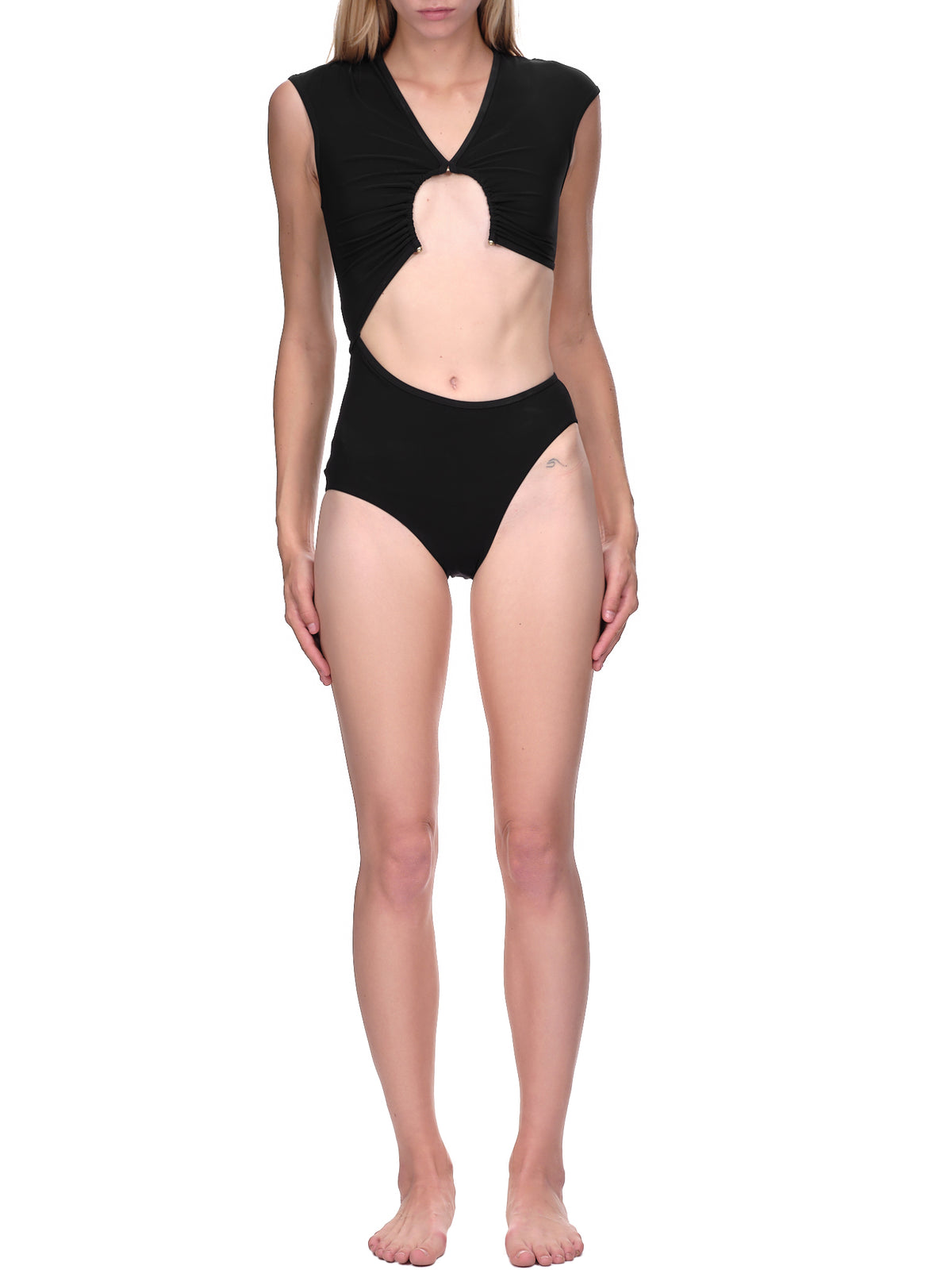 Asymmetric Swimsuit (PF22SWIM24-BLACK)