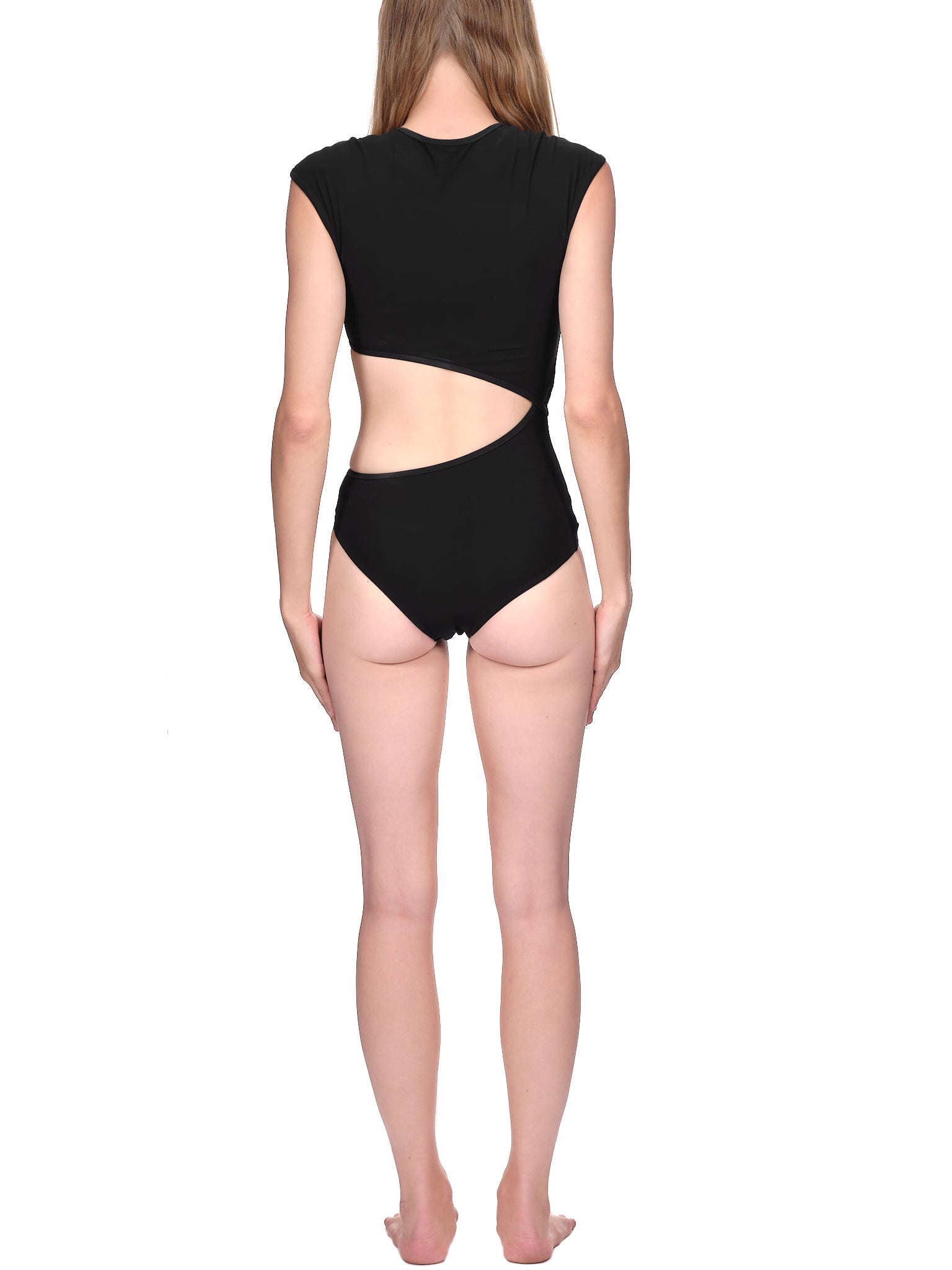 Asymmetric Swimsuit (PF22SWIM24-BLACK)