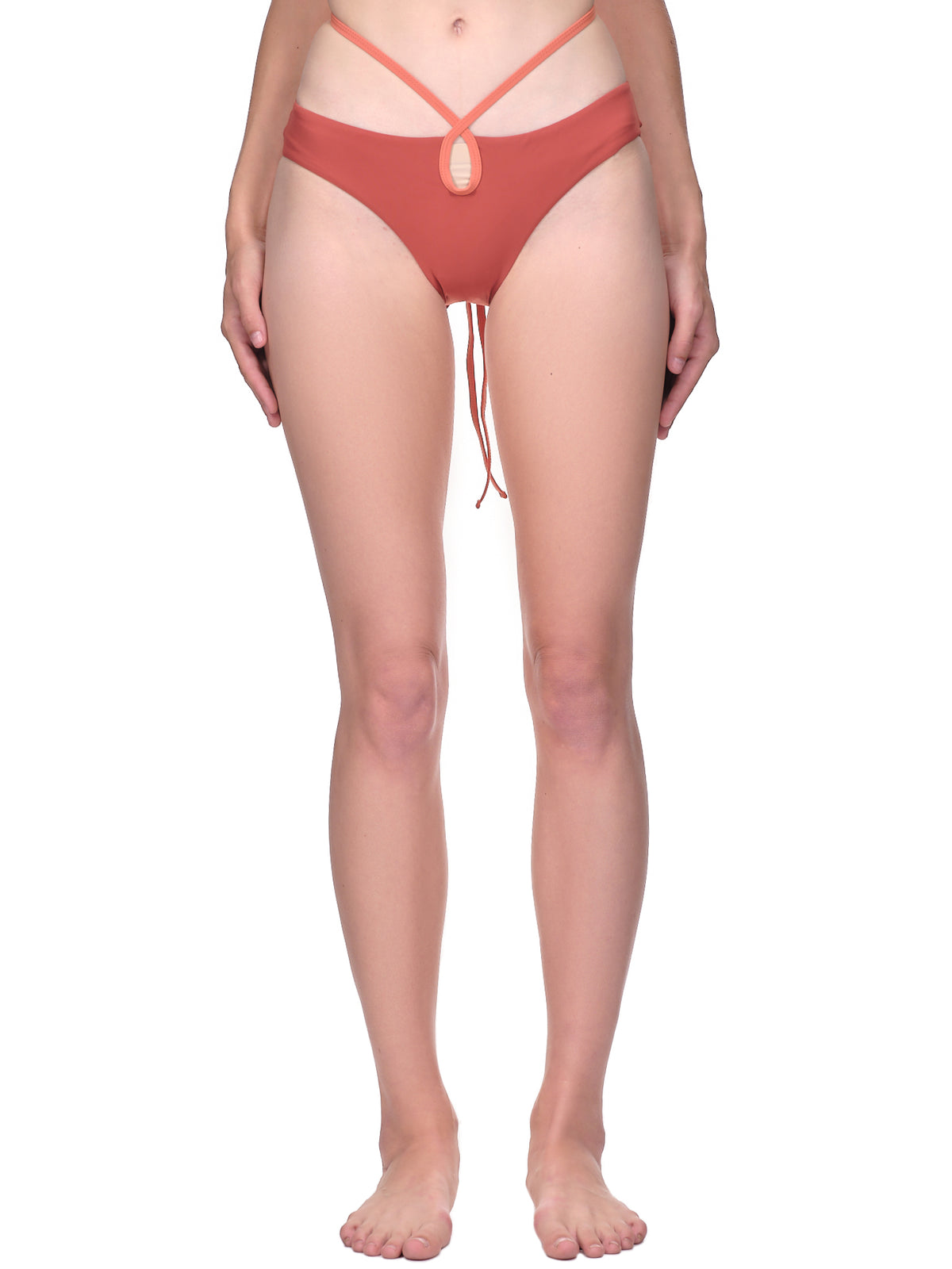 Keyhole Bikini Bottoms (PF22SWIM09-TERRACOTTA-MULTI)