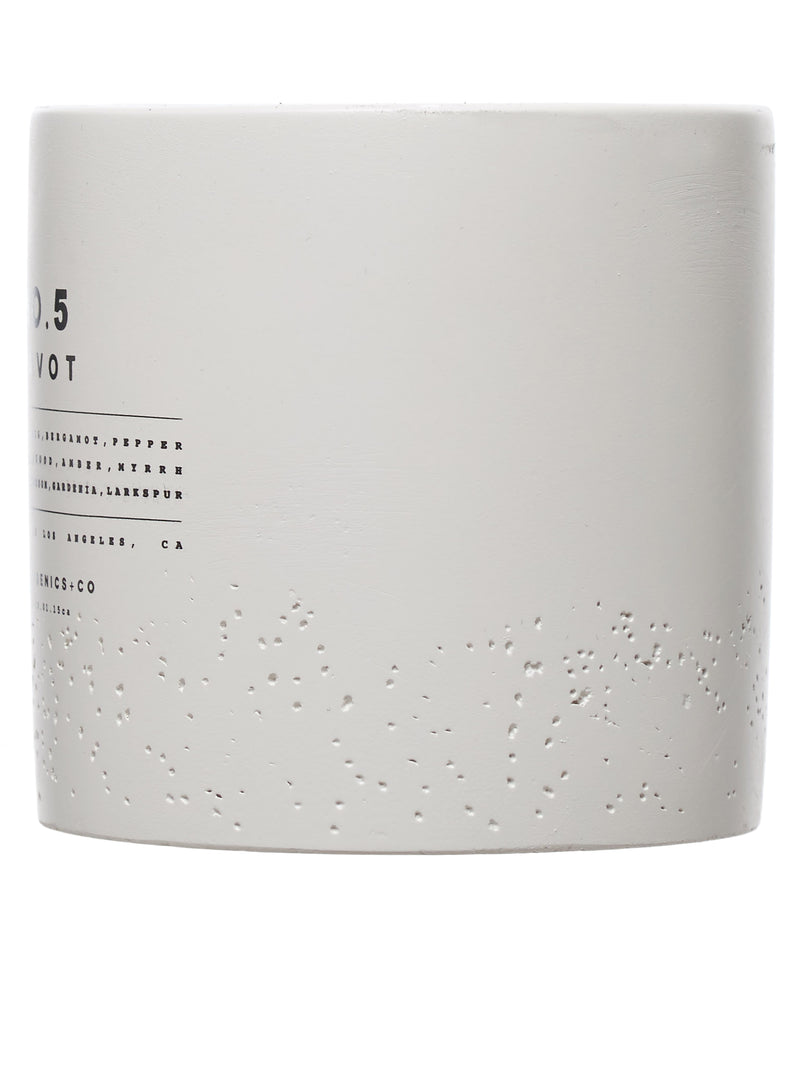 No. 5 Pavot Concrete Candle (PGCOACCL5-9-OZ-PAVOT)
