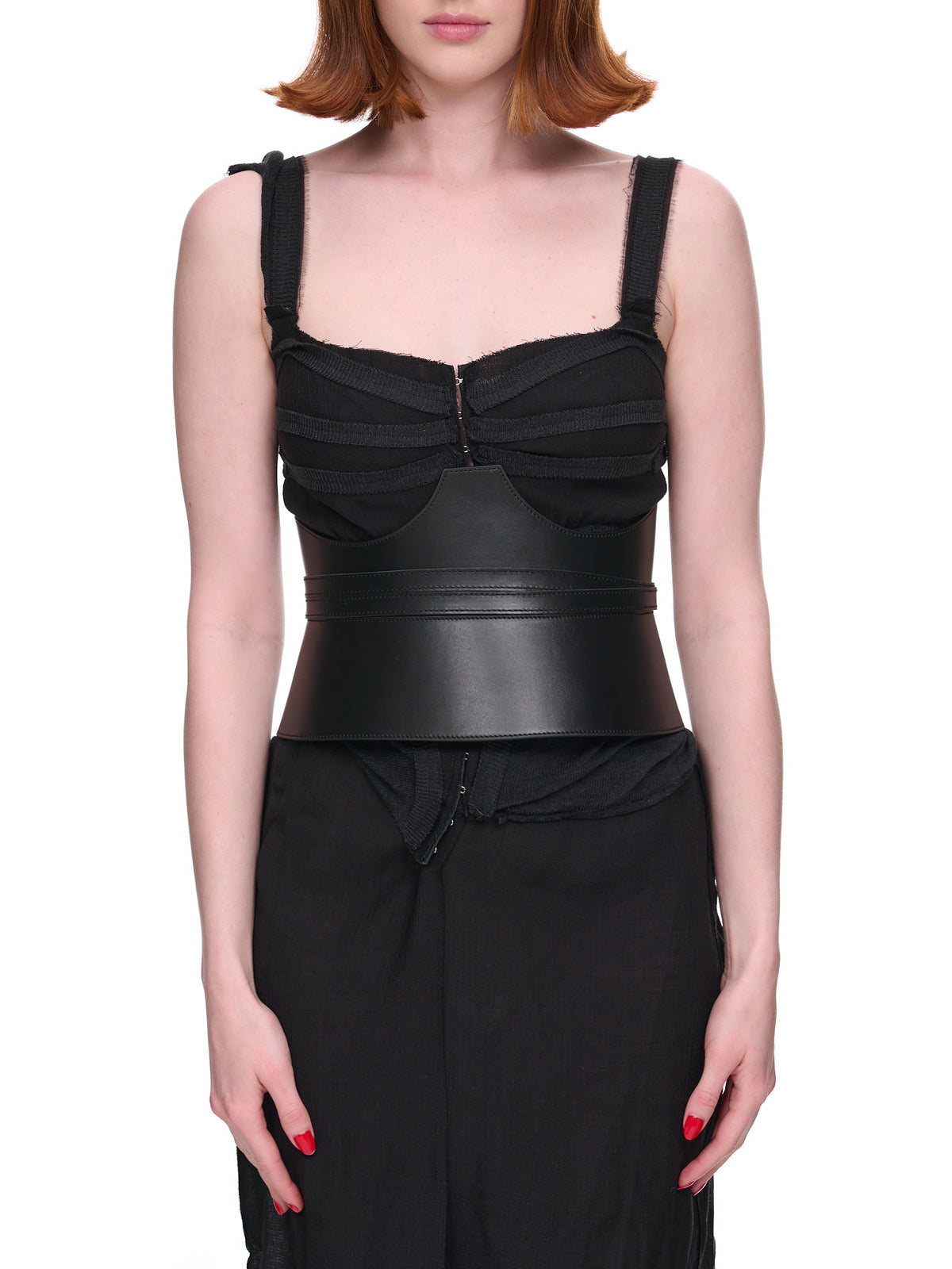 Cut-Out Corset Belt (PLTCB-S28-CUT-OUT-BLACK)