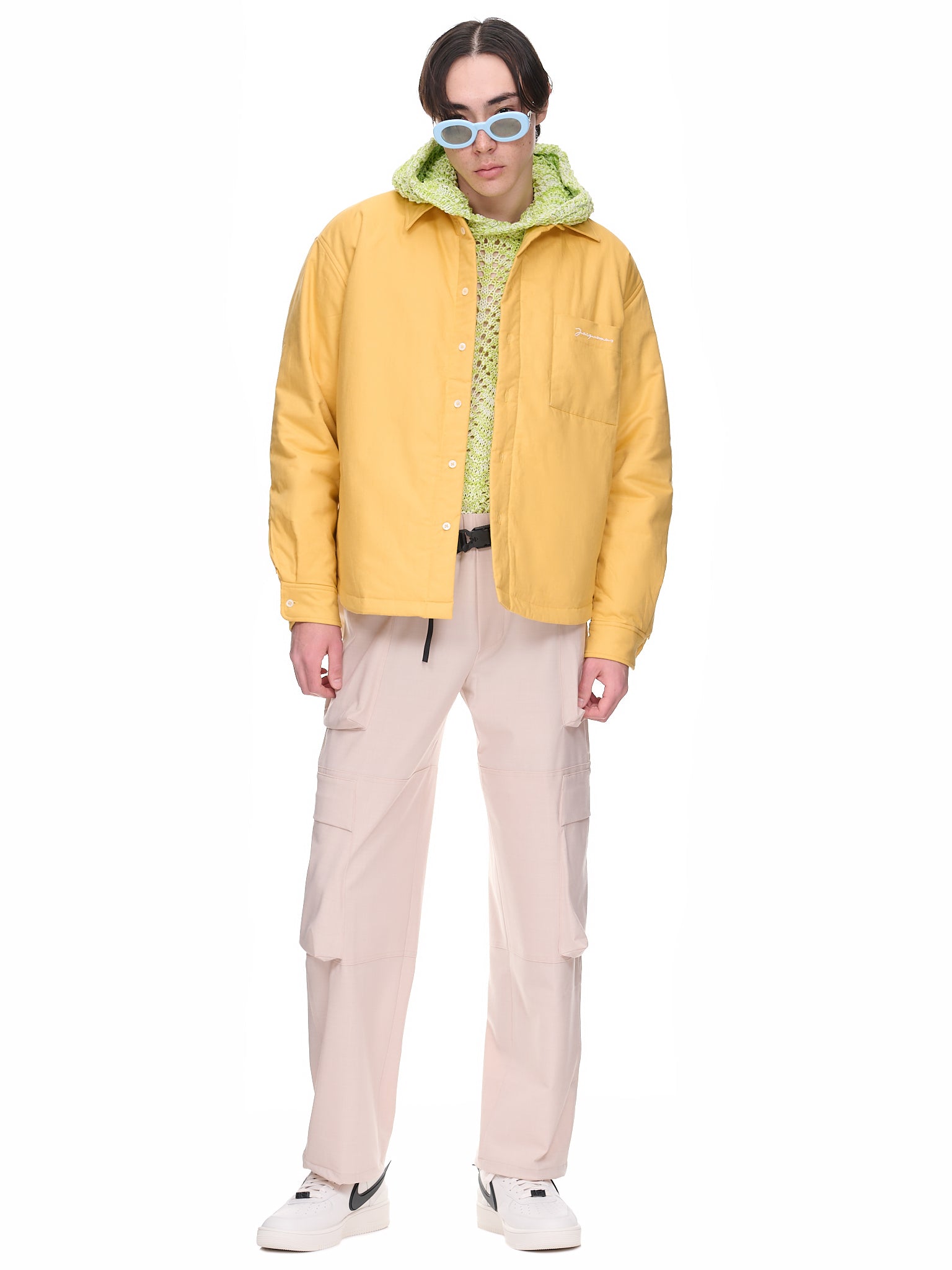 bonsai tree nike hoodie Acid Knit Hoodie (KN009-ACID-GREEN-IVORY)