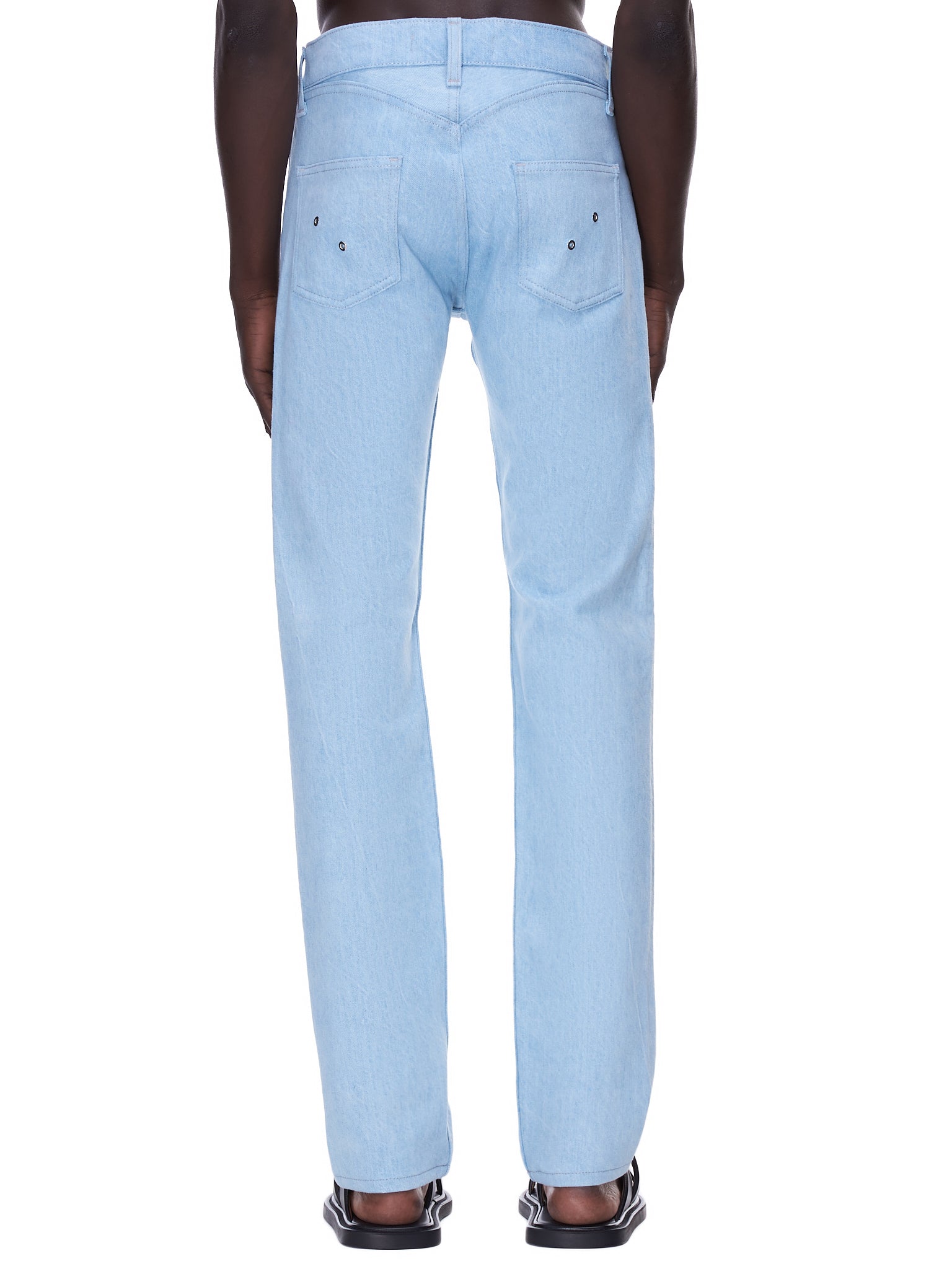 Light Blue Monogram Denim Cargo Pants – ludovic de saint sernin