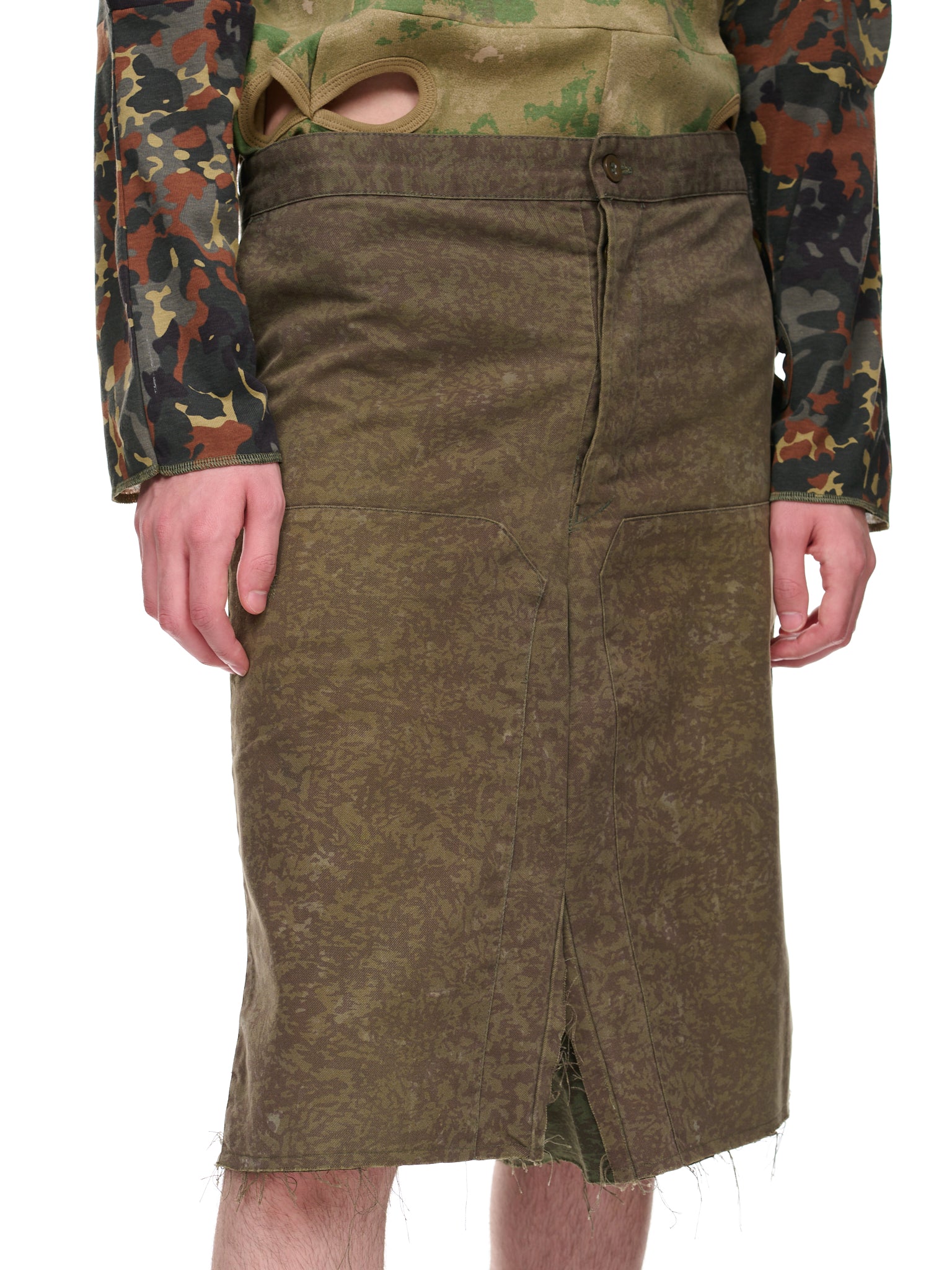 Deconstructed Skirt (PT2LL02P03-CAMO-MIX)