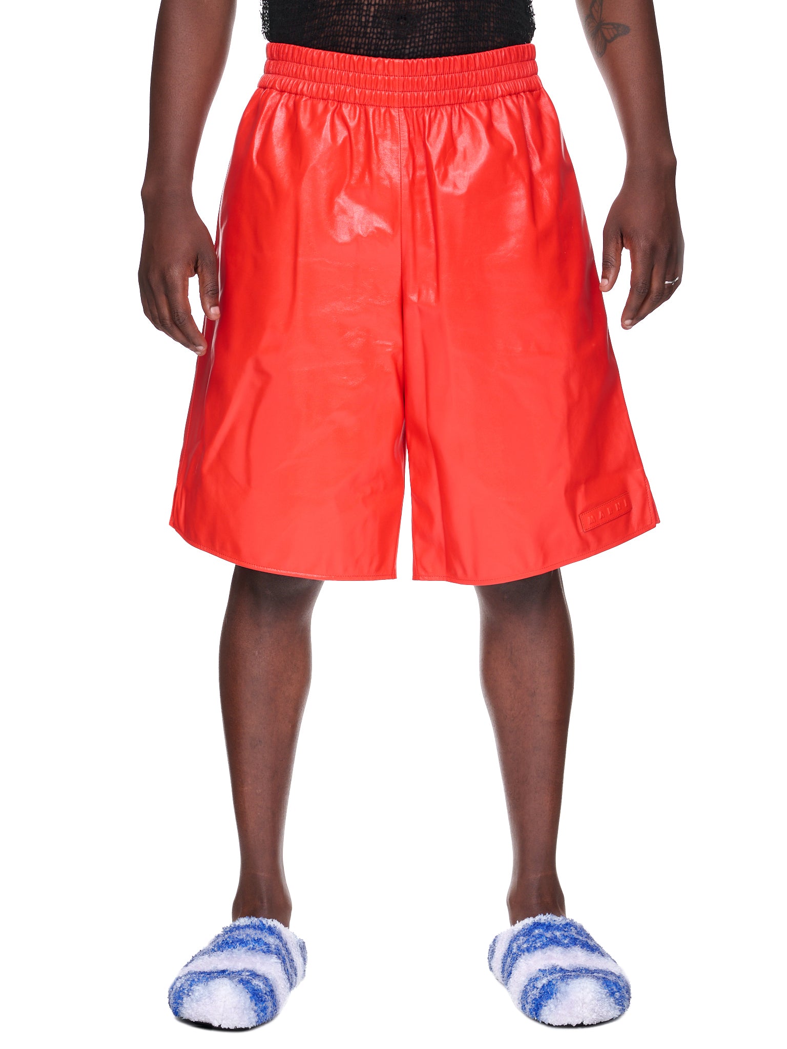Naplack Bermuda Shorts (PUMY0022A0-ULA745-ORANGE-RED)