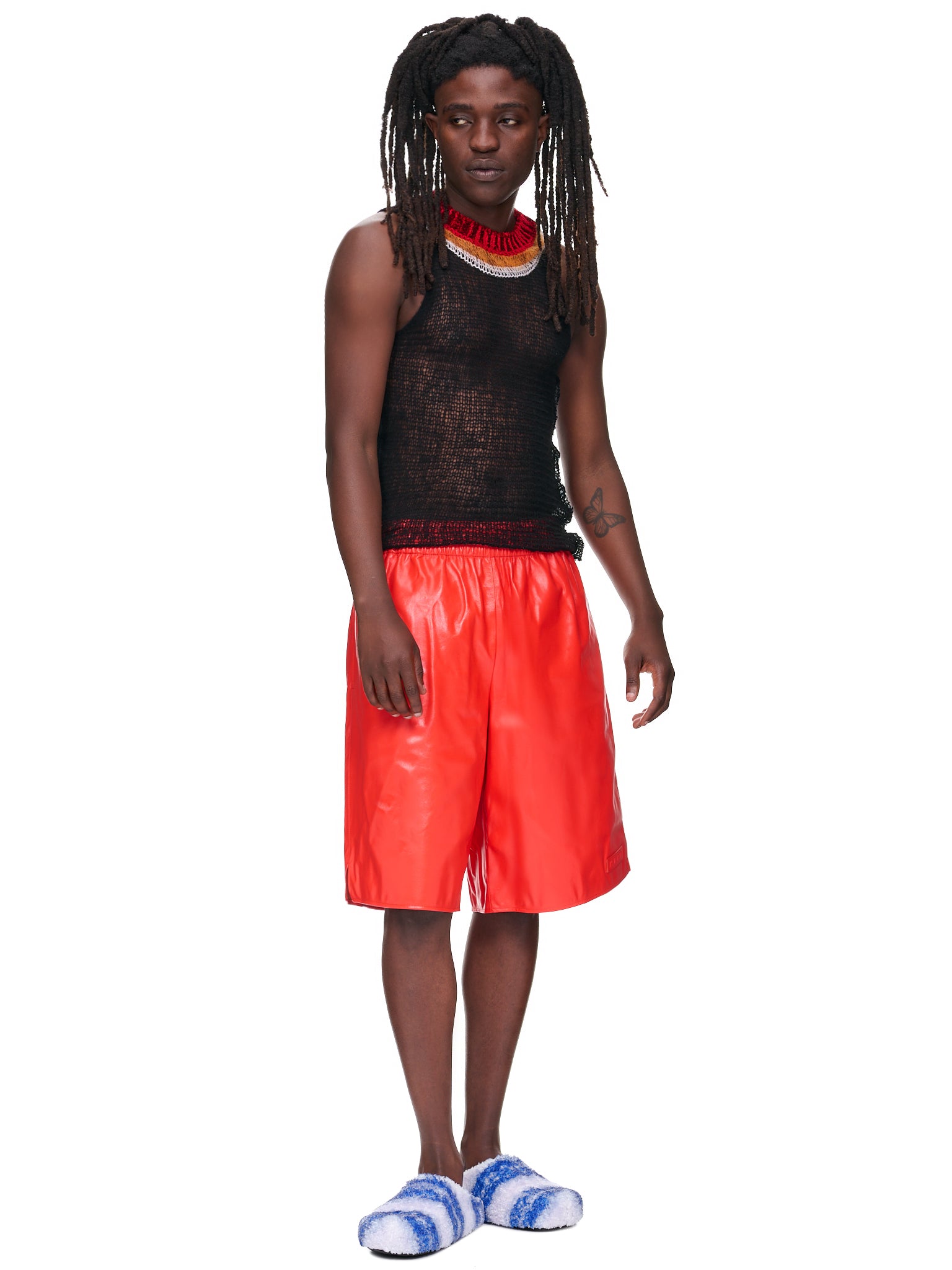 Naplack Bermuda Shorts (PUMY0022A0-ULA745-ORANGE-RED)