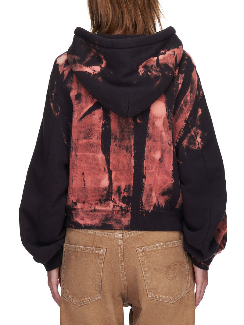 R13 Clash Cropped Hoodie | H. Lorenzo - back