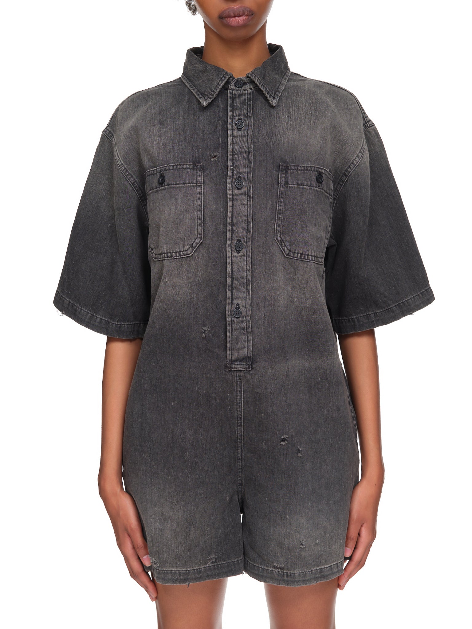 R13 Denim Jumpsuit | H.Lorenzo - front