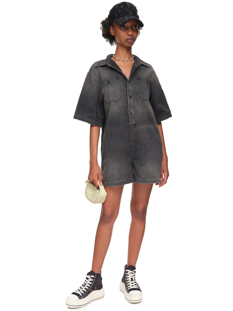 R13 Denim Jumpsuit | H.Lorenzo - styled