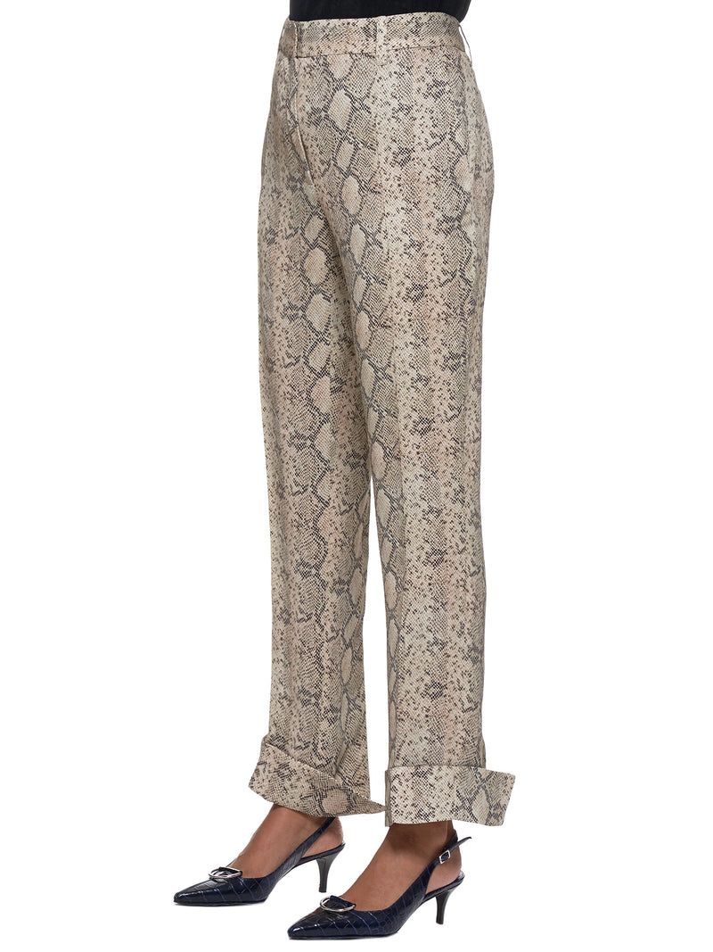 Split Hem Trousers (R1CA36-CLY-BEIGE)