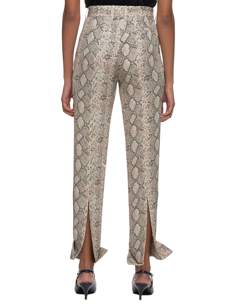 Split Hem Trousers (R1CA36-CLY-BEIGE)