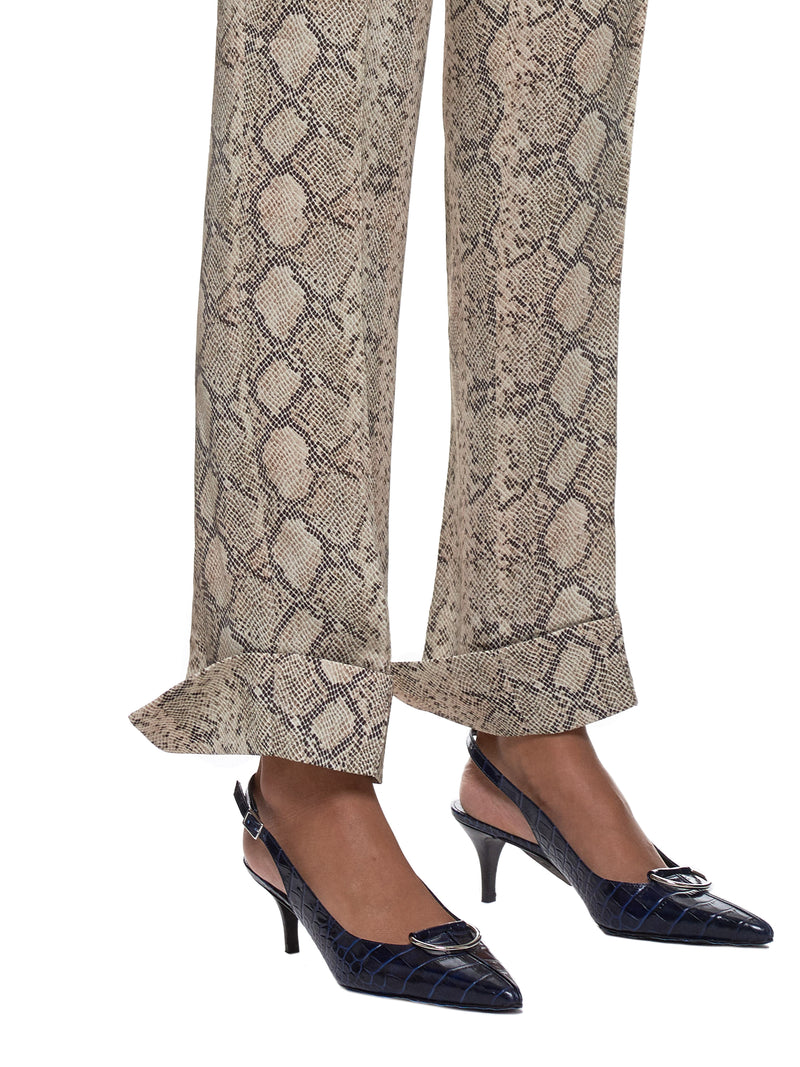 Split Hem Trousers (R1CA36-CLY-BEIGE)