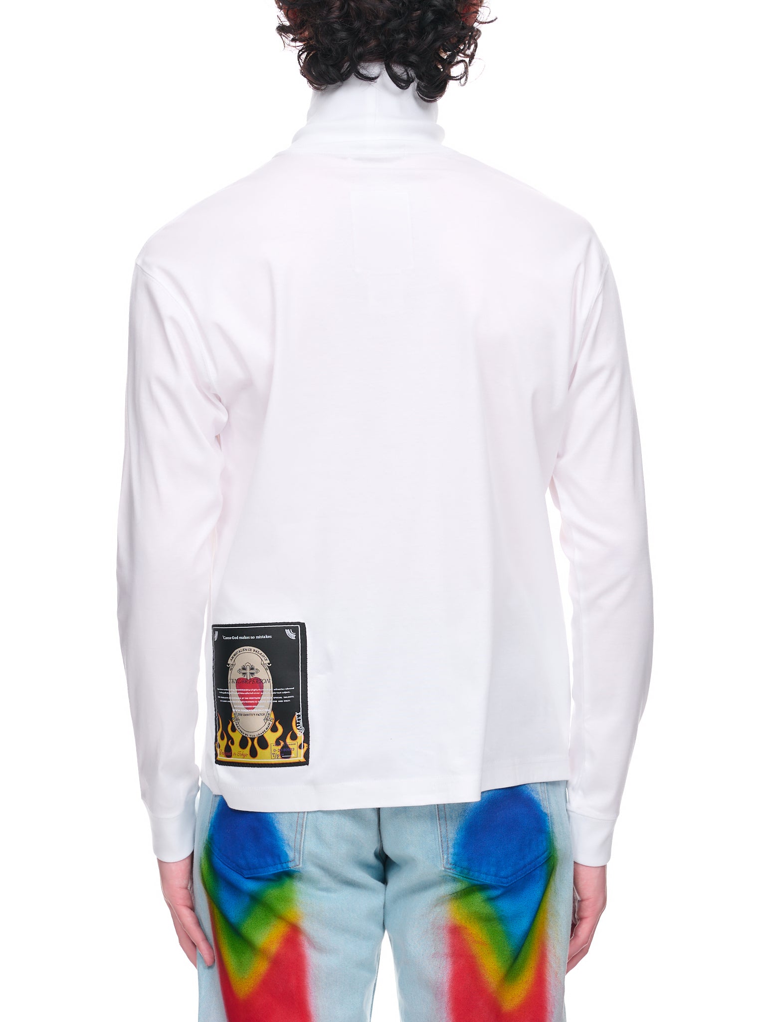 Highneck Long Tee (RO-TO-4242-WHITE)