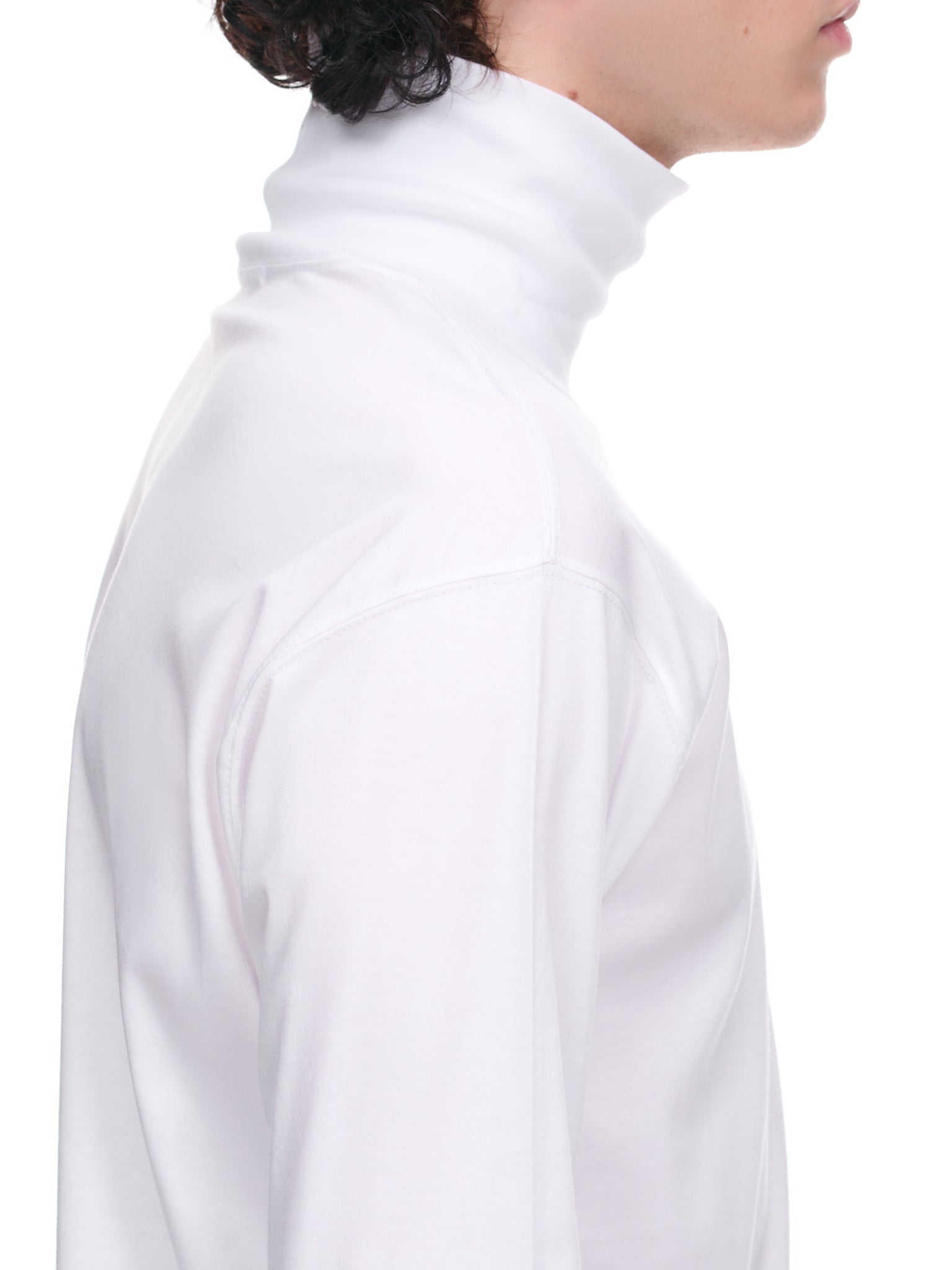 Highneck Long Tee (RO-TO-4242-WHITE)